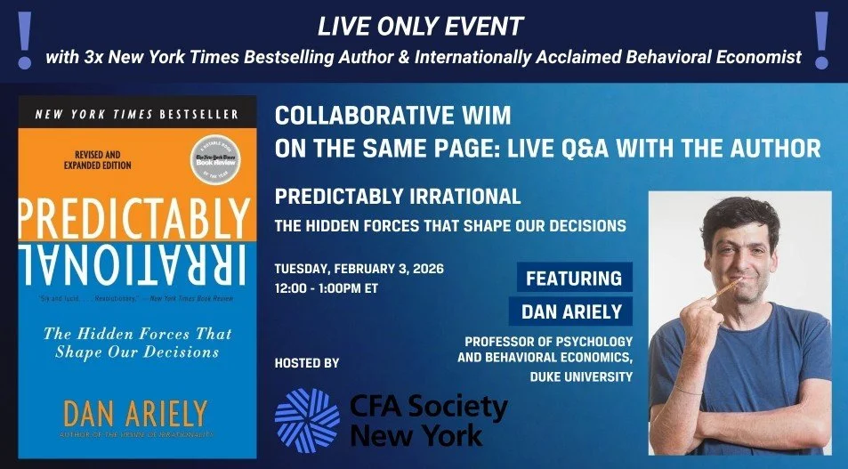 CWIM Book Club: Predictably Irrational, 3.2.2026