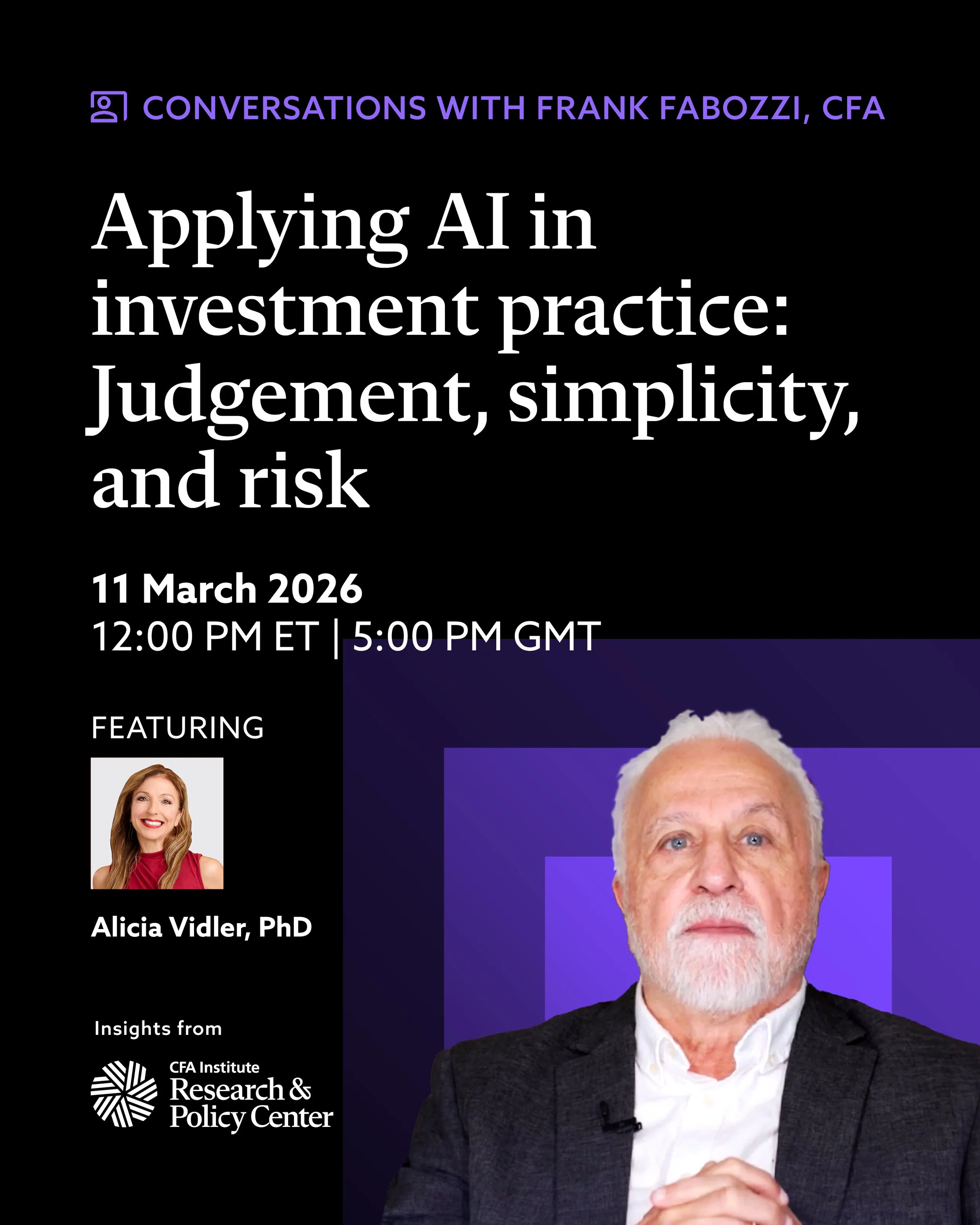 Applying Ai in investment practice: Judgement, simplicity, and risk, 11.3.2026