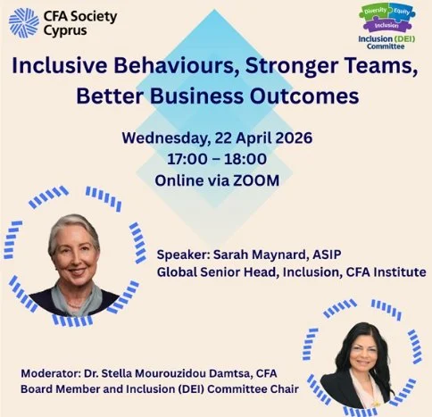 CFA Cyprus: Inclusive Behaviours, Stronger Teams, Better Business Outcomes, 22.4.2026