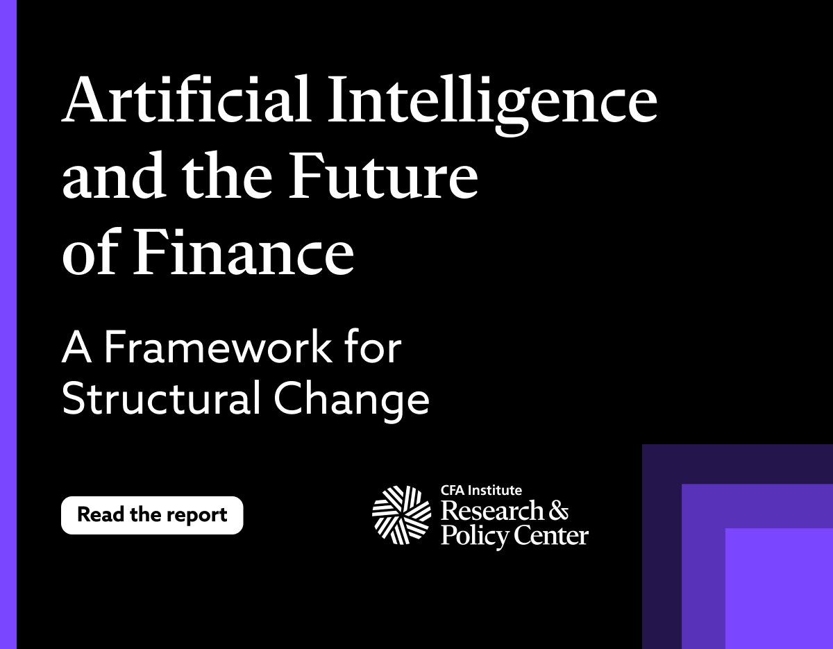 New report: Artificial Intelligence and the Future of Finance