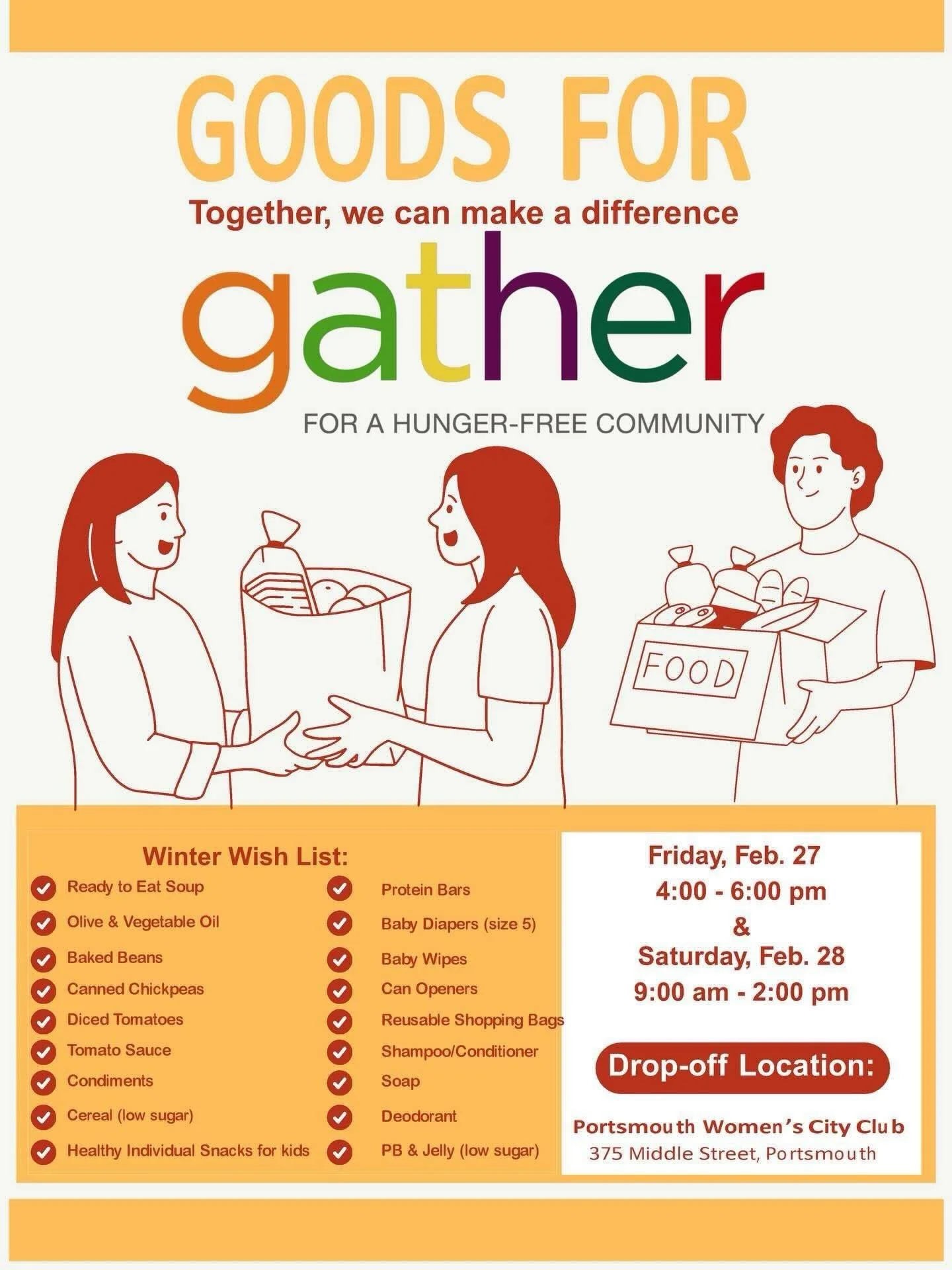 Still time to donate! We are here until 2pm today! #portsmouthnh  #gathernh #gfwcnh