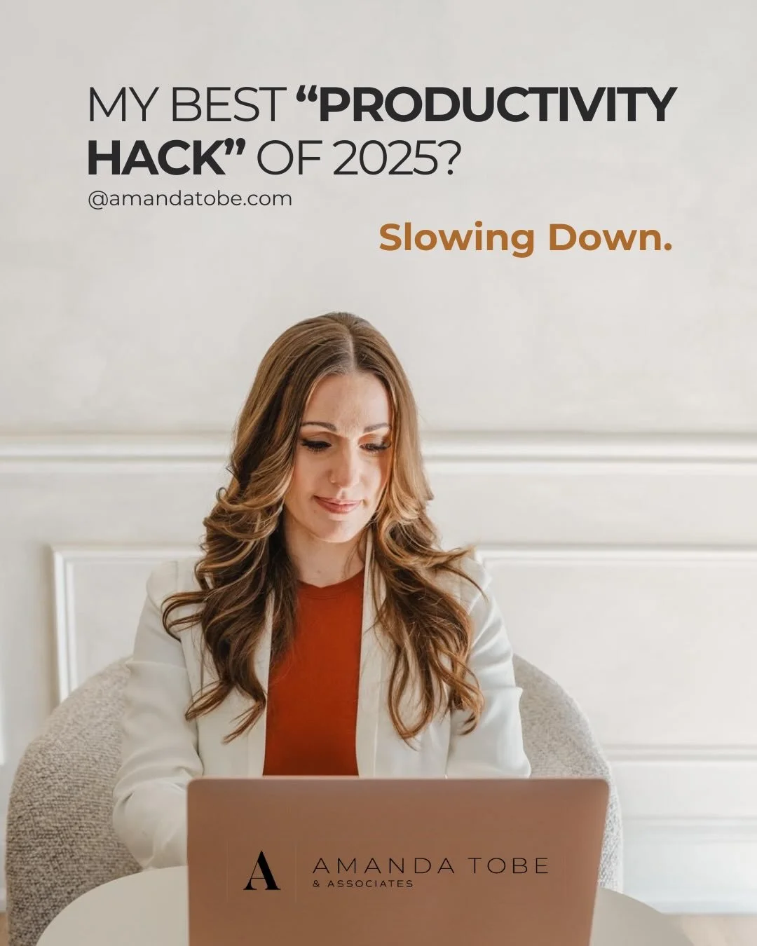 My best &ldquo;productivity hack&rdquo; of 2025 wasn&rsquo;t doing more.

It was slowing down.

Working with more intention.
Leaving space in my days.
Letting go of rushing right up until the next thing.

I stopped measuring success by how much I cou
