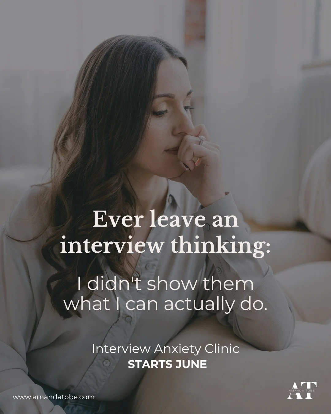 If you've ever left an interview feeling like you didn't show what you're actually capable of, this is the gap we're working on. 

This 5-session clinic focuses on managing anxiety in real time while strengthening how you communicate under pressure. 