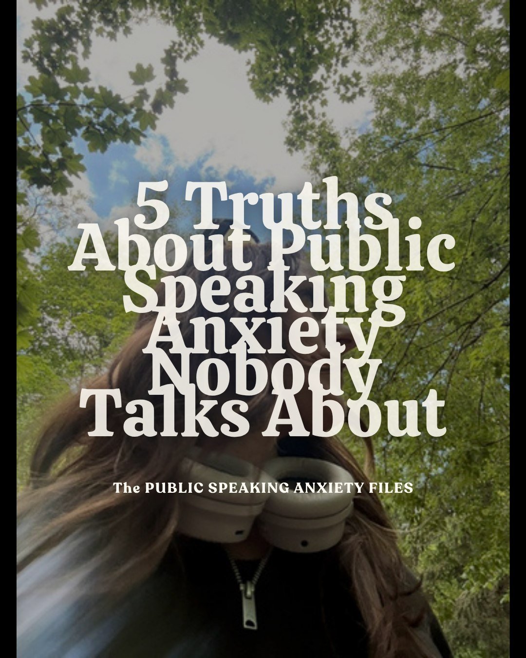 If public speaking anxiety were just a little bit of nerves, you'd have talked yourself out of it by now.

But it's not. It's the 3am wake-ups the week before a presentation. It's the calendar conflicts you "accidentally" schedule. It's the