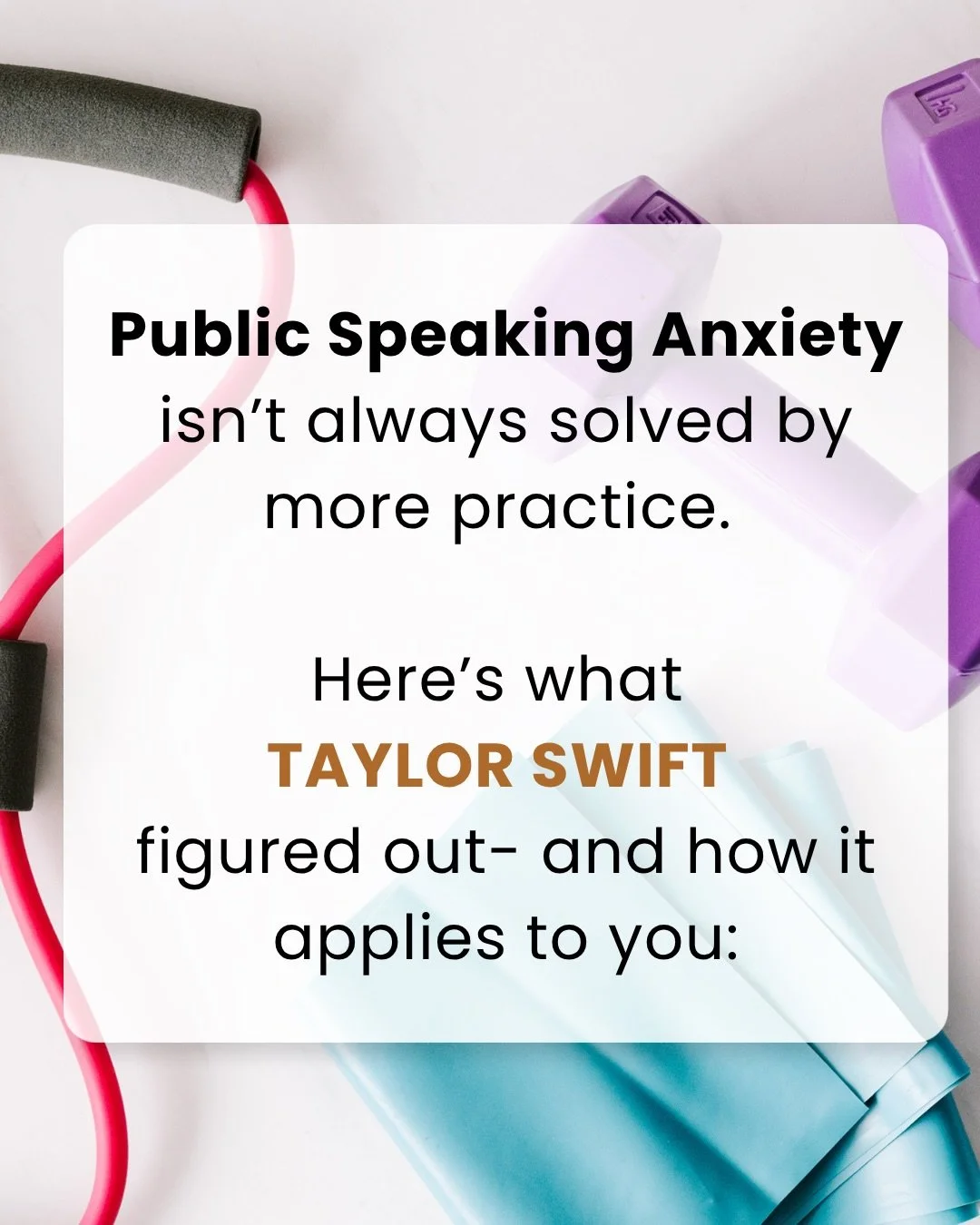 Most people preparing for a high-stakes presentation rehearse what they&rsquo;re going to say.

Very few rehearse what it&rsquo;s going to feel like.

Taylor Swift figured this out before the Eras Tour. And the principle behind her approach is one of