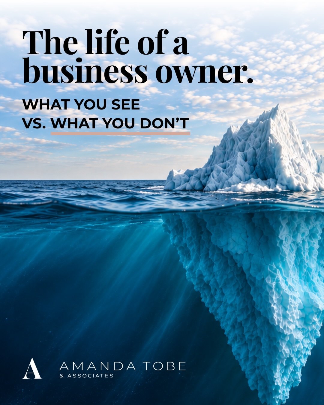 There&rsquo;s a lot about running a business that doesn&rsquo;t make it onto the feed.

The launch does. The milestone does. The exciting announcement does.

The self-doubt, perfectionism, financial stress, comparison, isolation and &ldquo;am I actua
