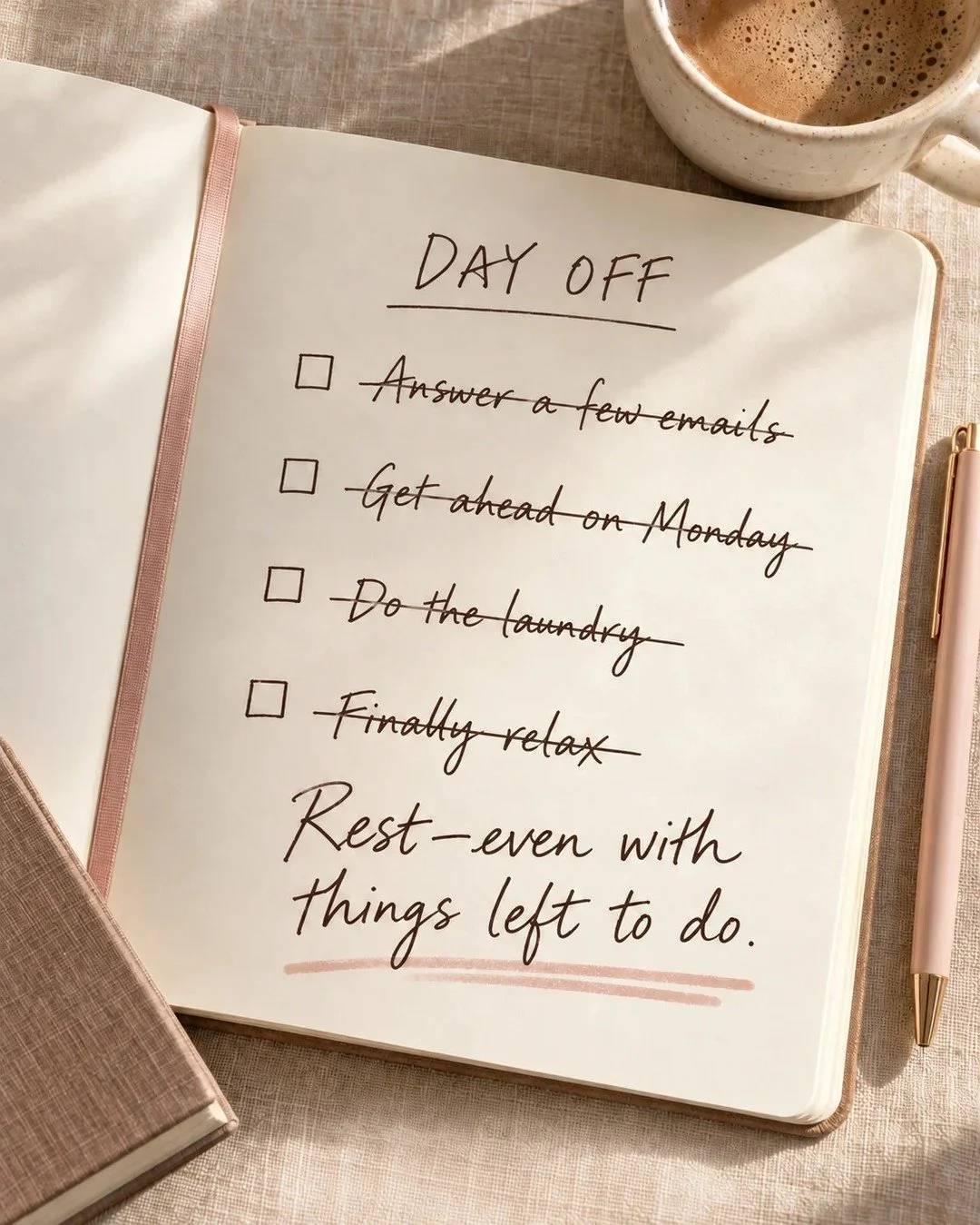 The laptop is closed. You&rsquo;ve finally sat down. Then you think: &ldquo;I could just answer that email.&rdquo; Or do the laundry. Get ahead on tomorrow. Find something that makes the evening feel more worthwhile.

If this sounds familiar, you may
