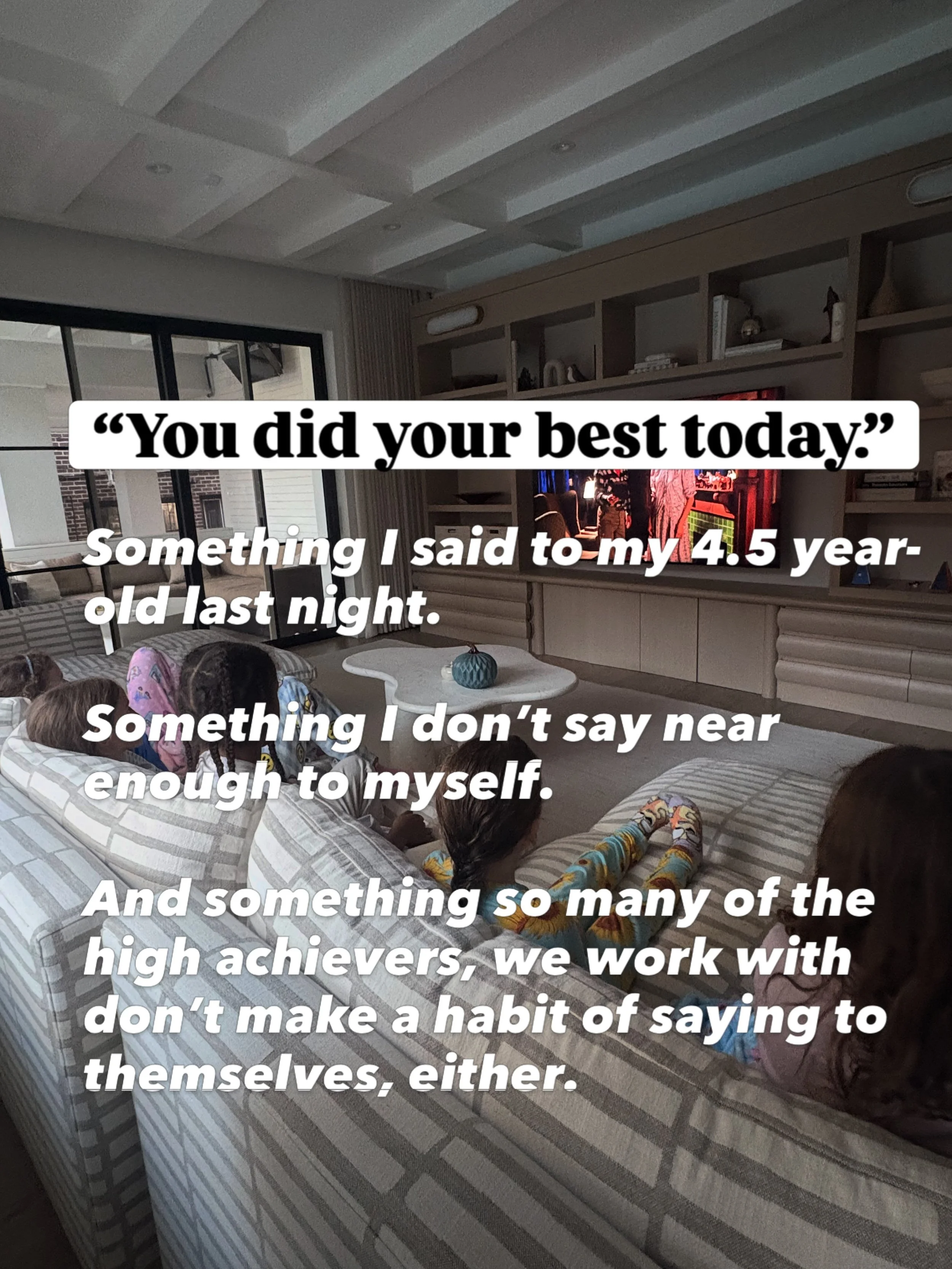 This weekend, my daughter reminded me of something I teach and still forget.

After a long week of hockey tournaments, she had a really hard day. A time I held her and told her she did her best. She told me she, &ldquo; was everywhere today.&rdquo; t