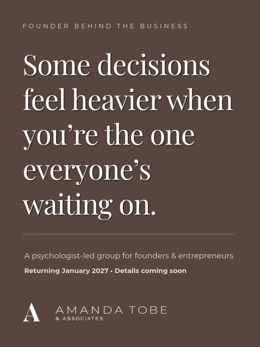 You can ask for advice. Look at the numbers. Talk through the options.

And still wish someone else could make the final call.

When it&rsquo;s your business, a decision can affect your income, your team, your time, and the people at home who depend 