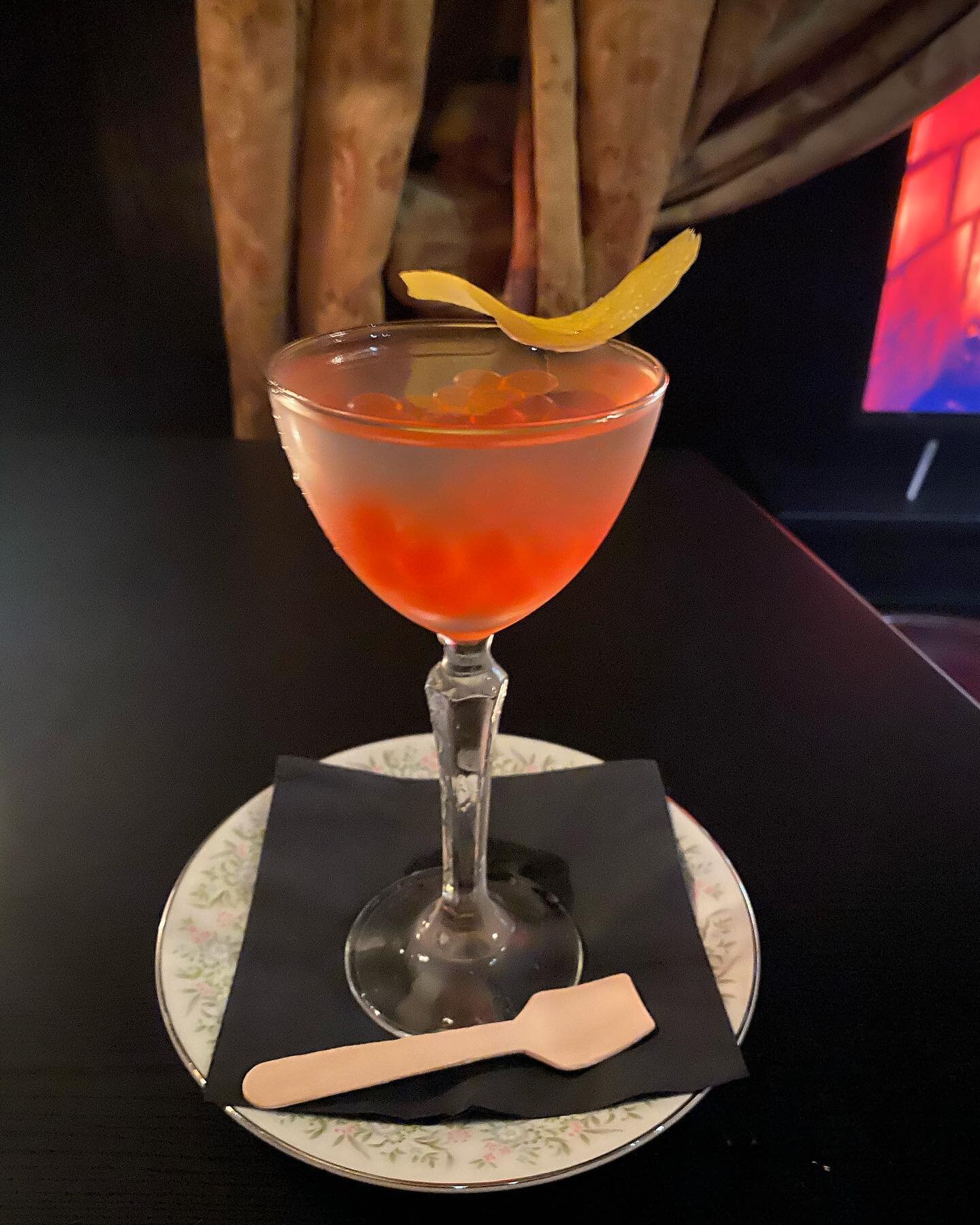 Ordinary is back! Go check out these two monster drinks off of the new Japanese-inspired menu. The Mothra made with Roku gin, sake, Liberation mandarin bitters, and strawberry boba. Then, we have the Godzilla with Toki whiskey, Cardamaro, rose/honey 