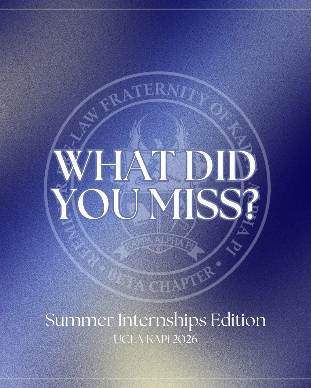 What did you miss? We may have left campus for the summer, but KAPi members were busy gaining experience, exploring new opportunities, and building their careers. Here&rsquo;s a look at some of the internships our members took on this summer!  #kappa