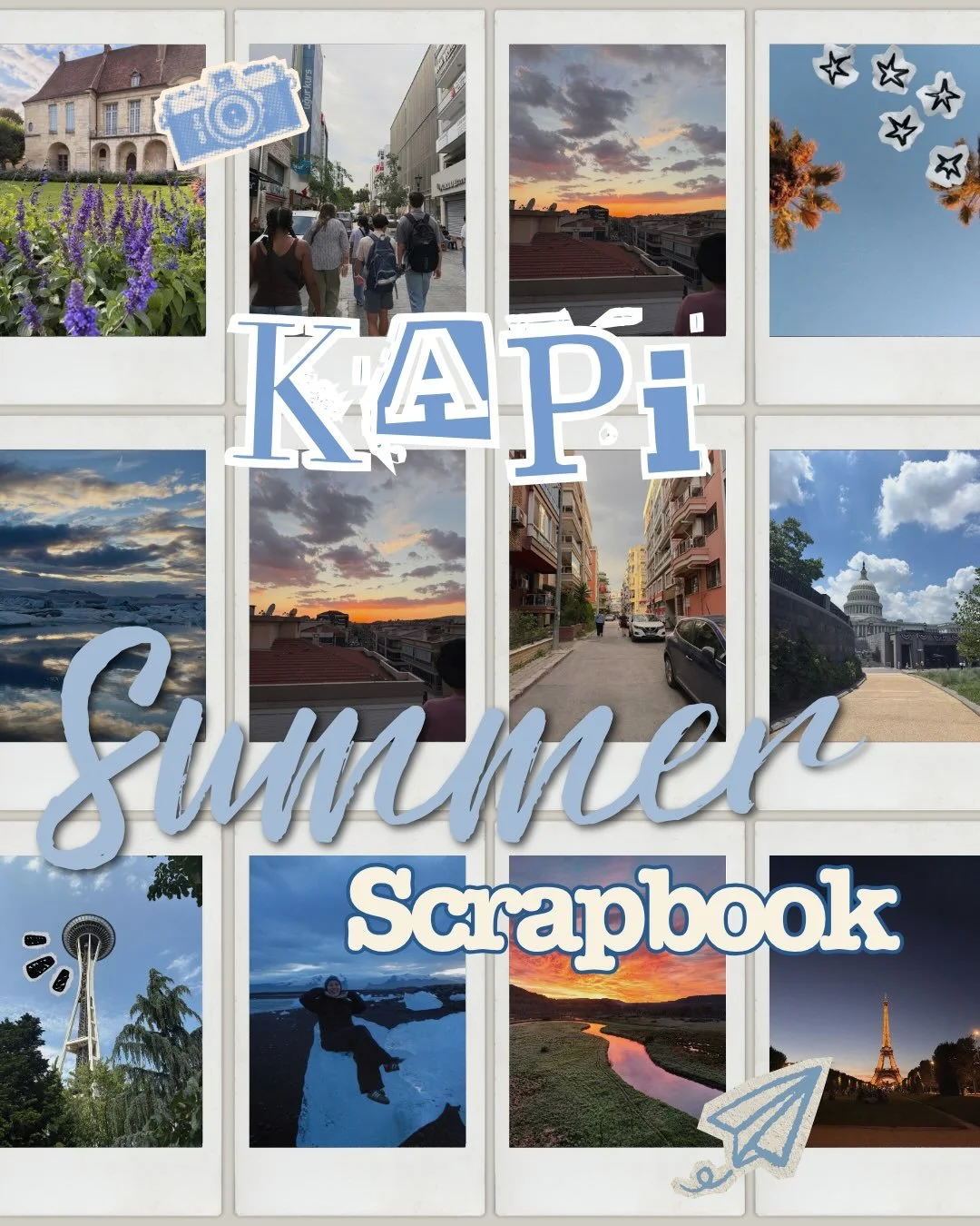 With rush coming up on Monday, let&rsquo;s take a look at some of the places our members explored this summer! ✈️🌆🌞