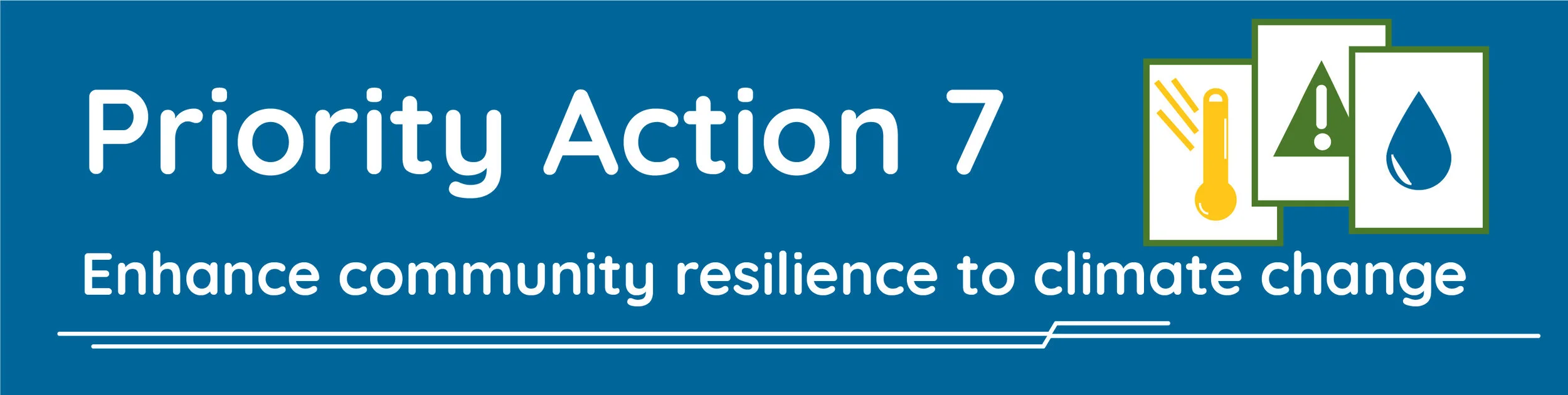 Enhance community resilience to climate change