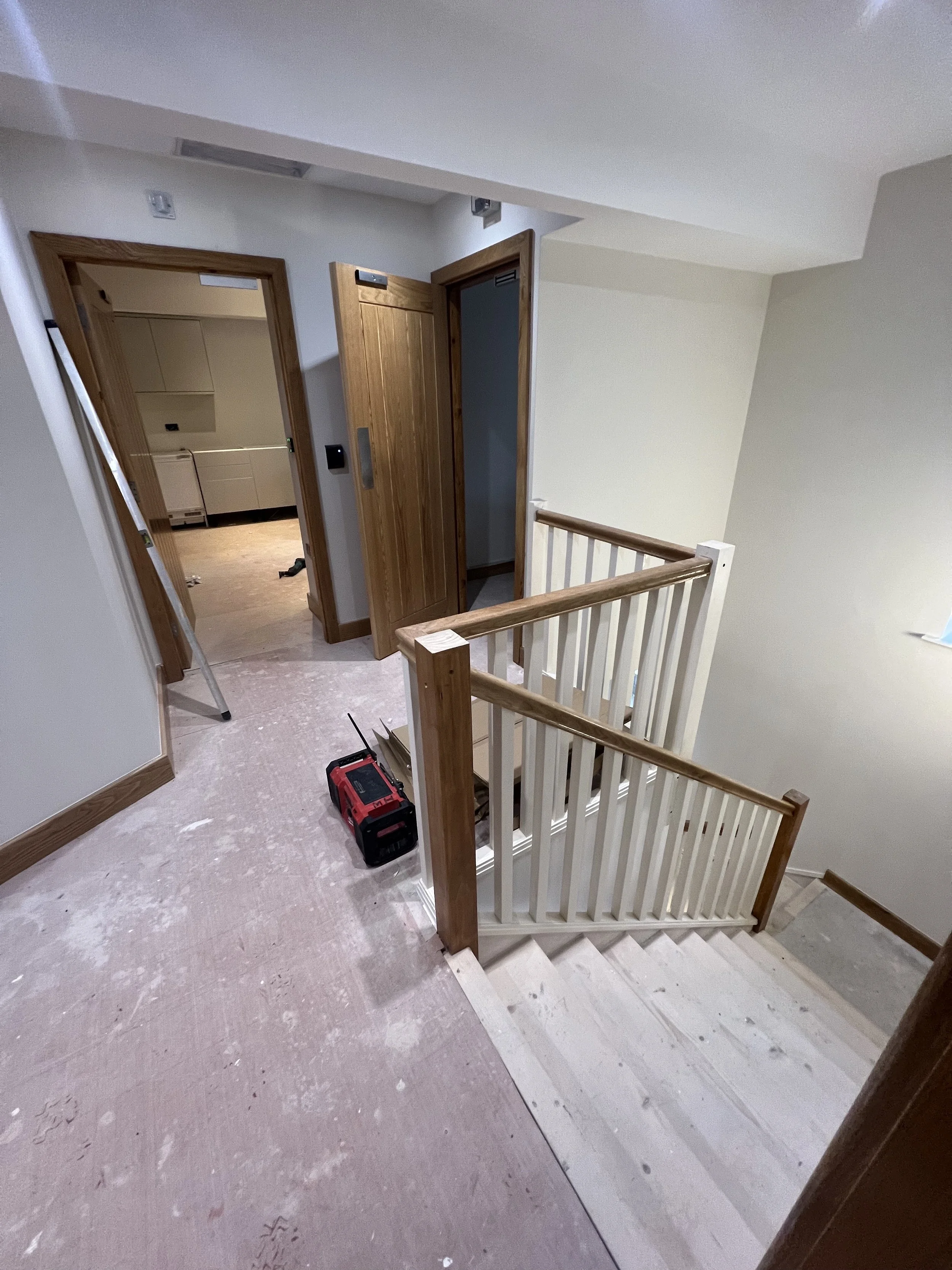 thorpe house renovation staircase progress .jpg