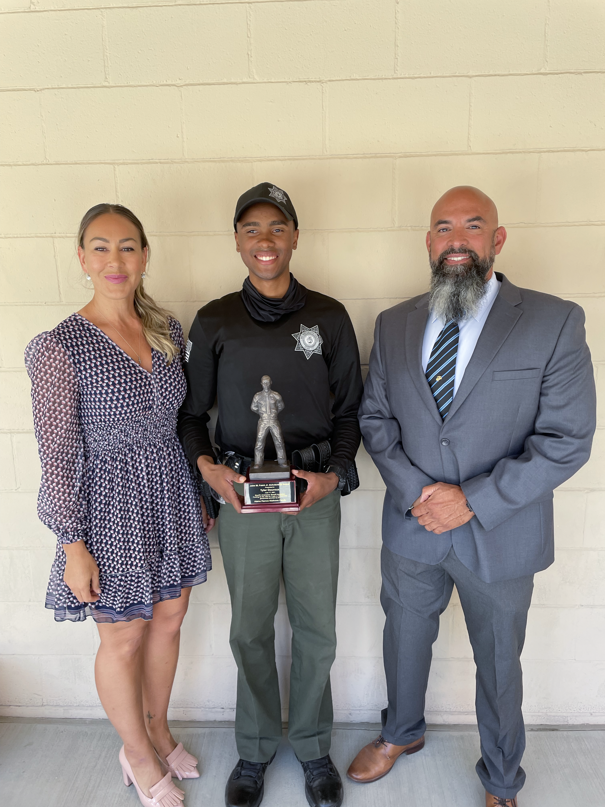 2021 Honoree: Tyler Douroux (pictured center with Executive Director Lolita Harper and SEBA Vice President Danny Rosa)