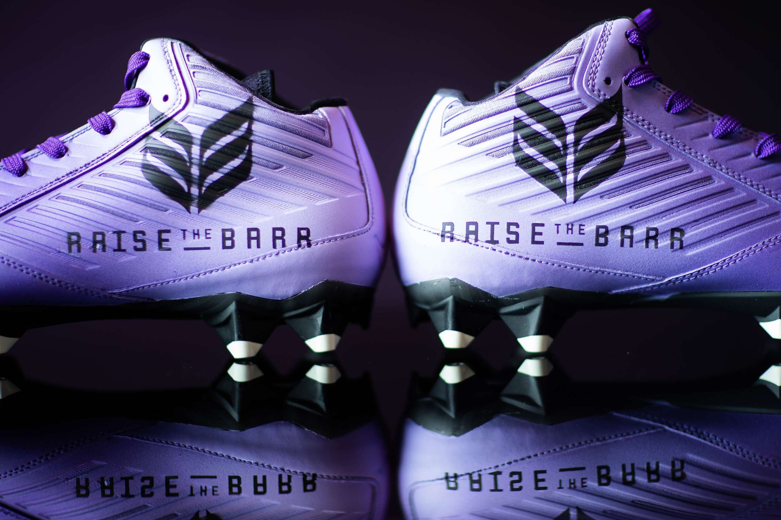  Anthony Barr’s cleats. Charity: Raise The Barr 
