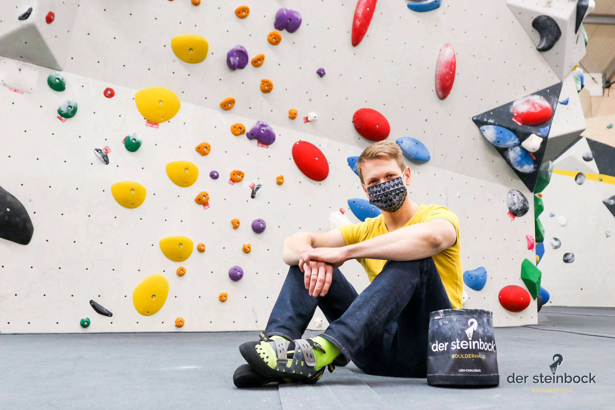 Auch auf den Matten: Safer Bouldern!