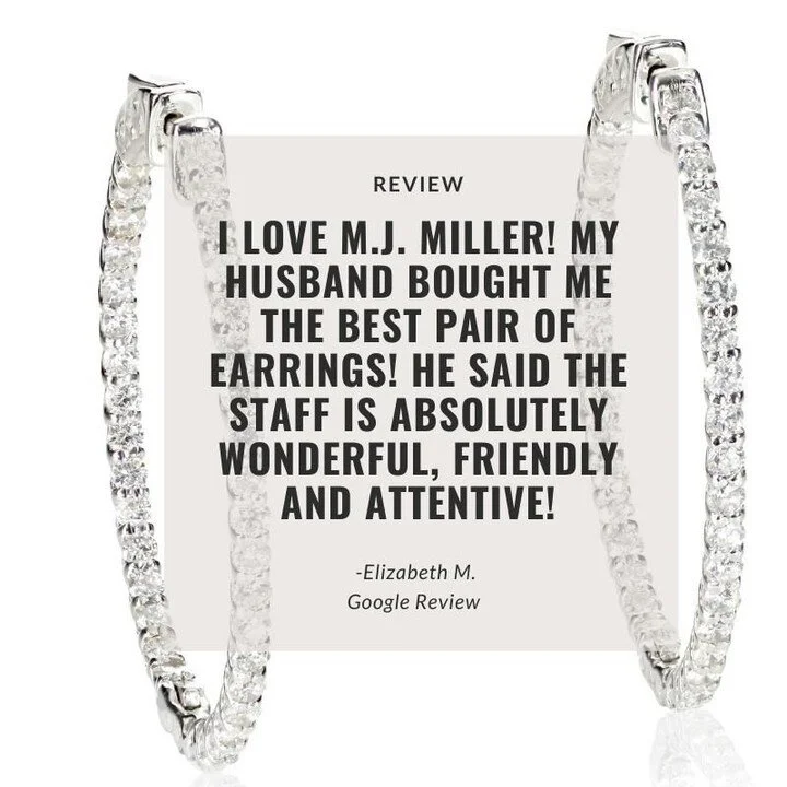 Sparkling gifts for everyone in your family when you shop at M.J. Miller &amp; Co! Thank you for the kind words, Elizabeth! It's been a pleasure getting to know you and your husband! 

#mjmillerco #365barrington #barringtonil #shop60010