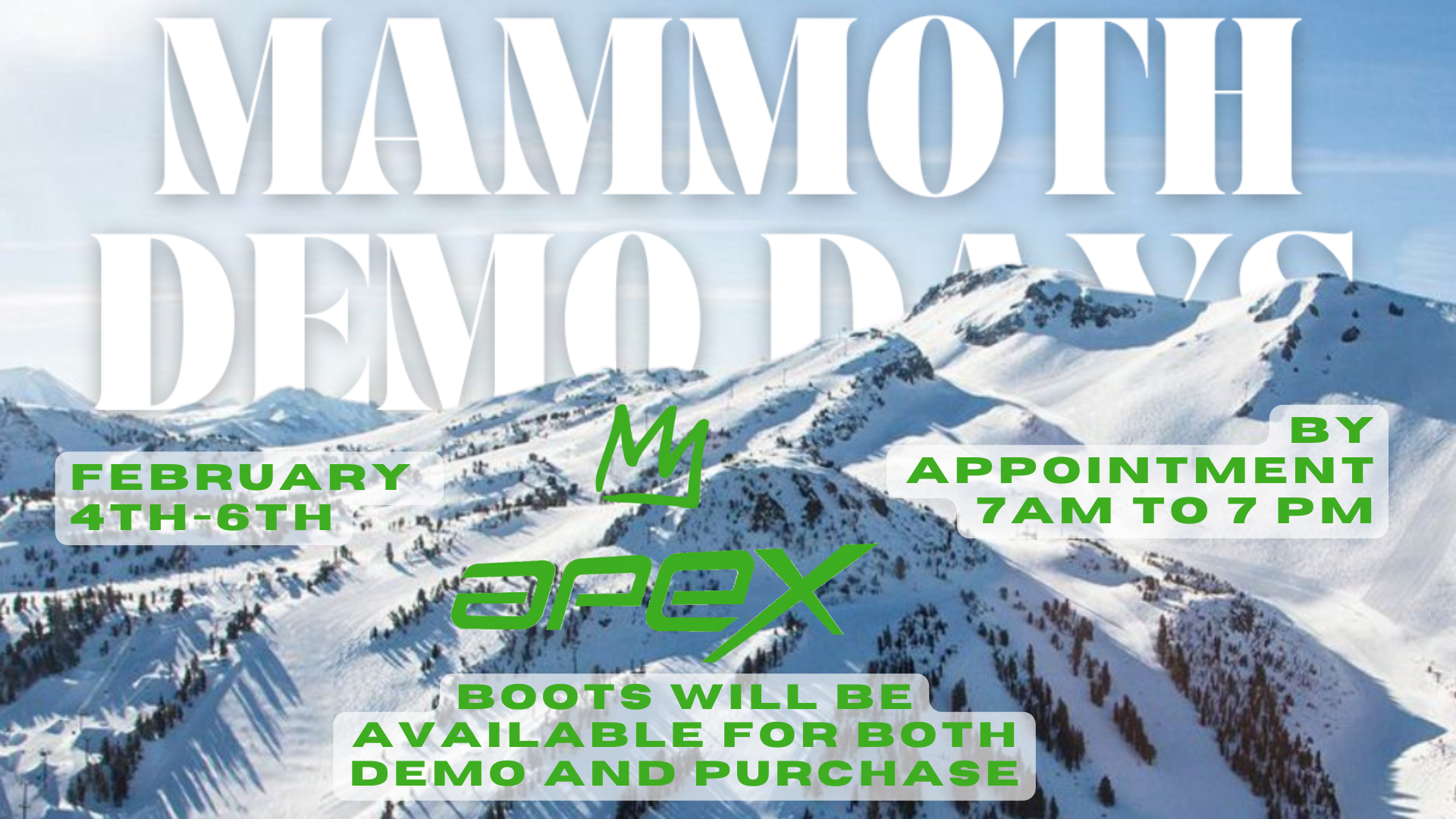 Mammoth Demo Days — Helping skiers have happy feet