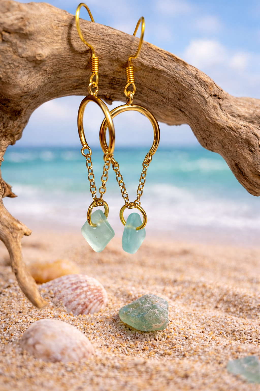 Aqua Gold Chained Earrings.png