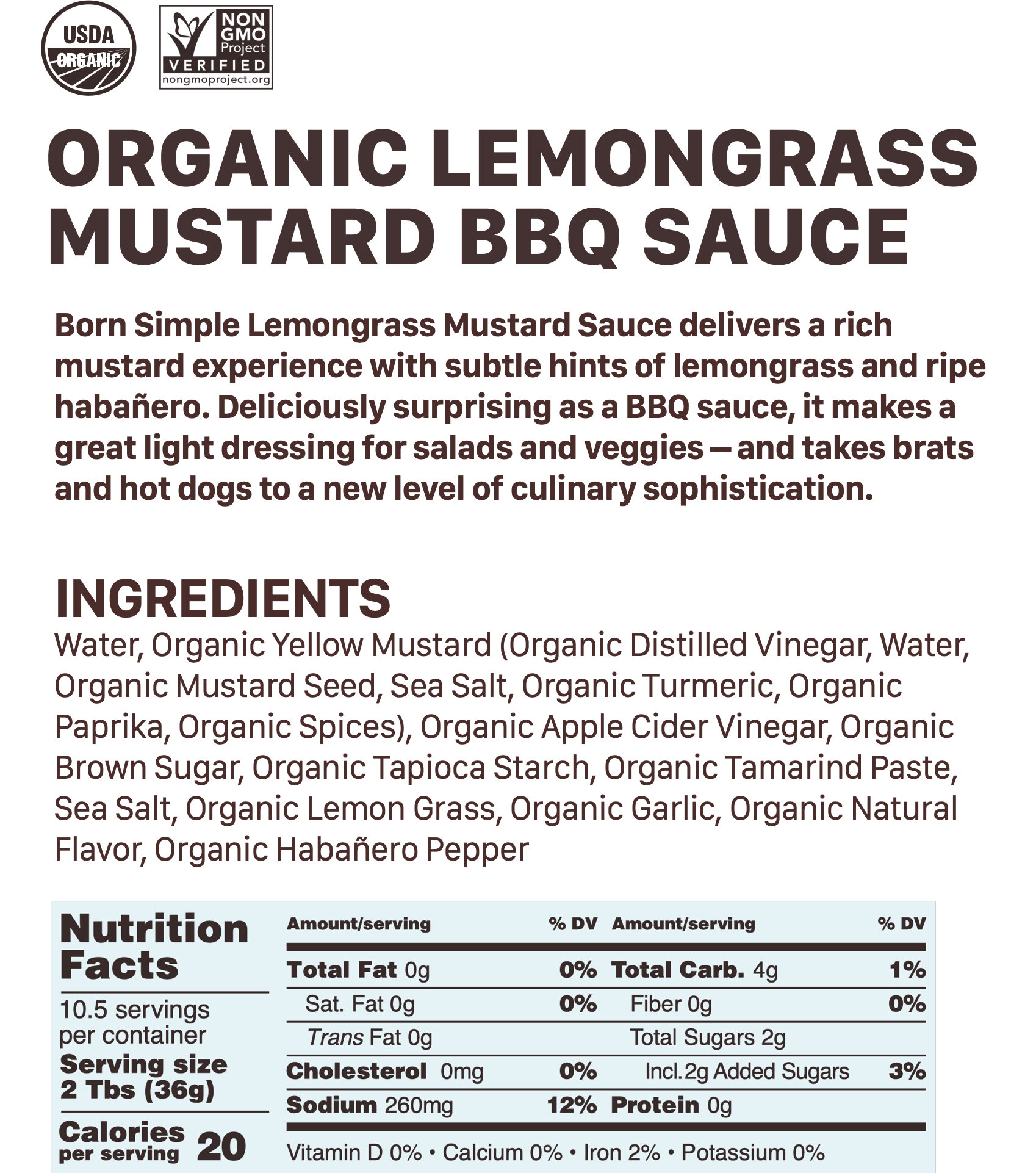 Lemon Grass Mustard BBQ Sauce — Born Simple