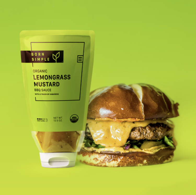 ORGANIC LEMONGRASS MUSTARD BBQ SAUCE — Born Simple