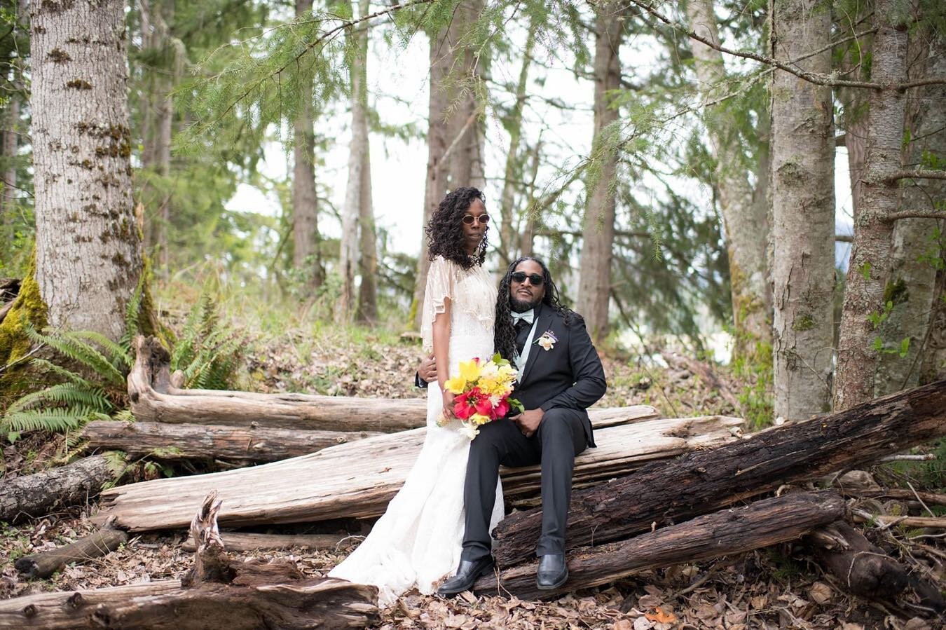 From Kansas City Missouri to Ashford, WA. Saying &lsquo;I Do&rsquo; surrounded by mountains and nature. 
_________________
#KaribaPhotography #seattleweddingphotographer #pnwphotographer #elopmentphotographer #WeddingDay