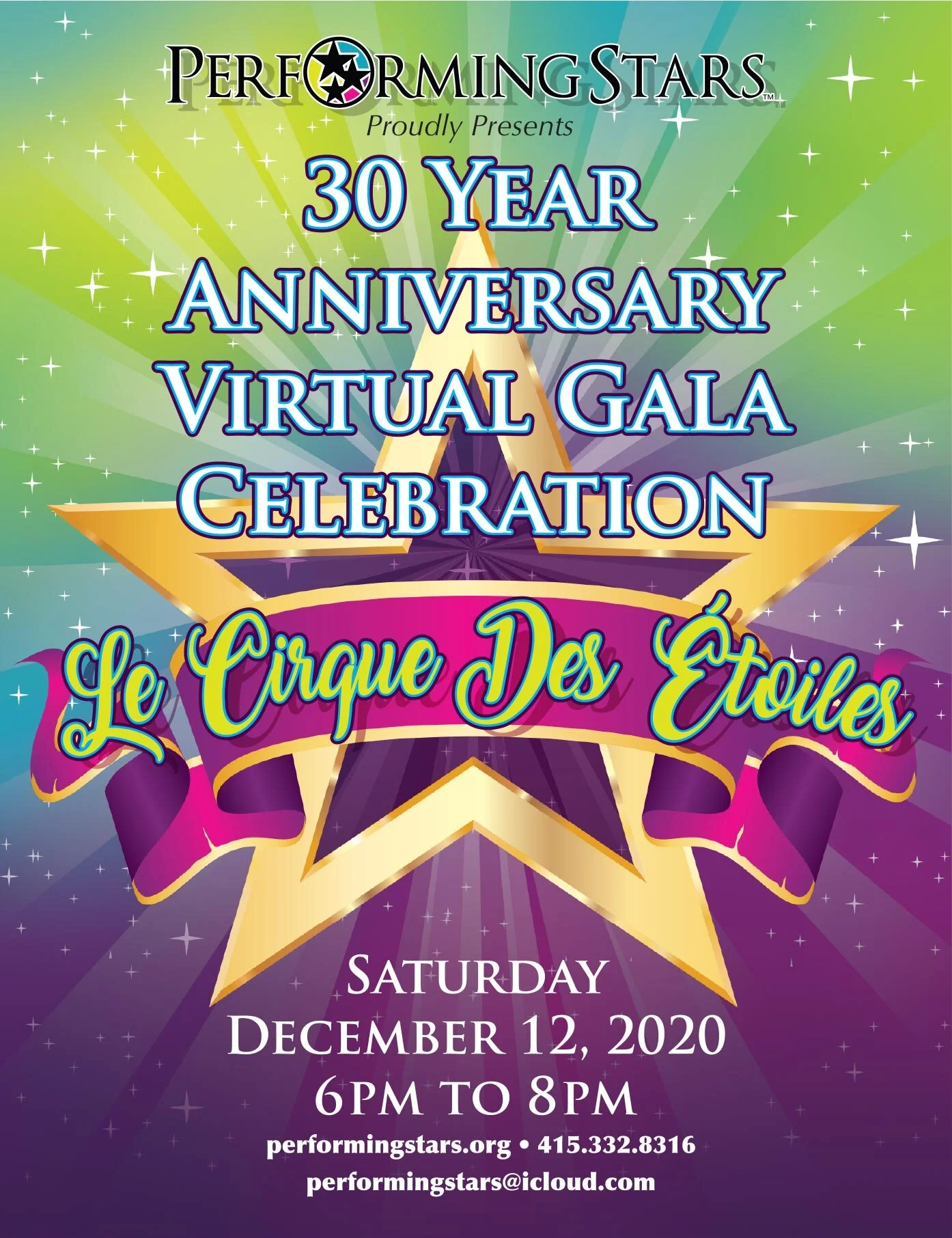 Performing Stars 30 Year Anniversary Virtual Gala Celebration
