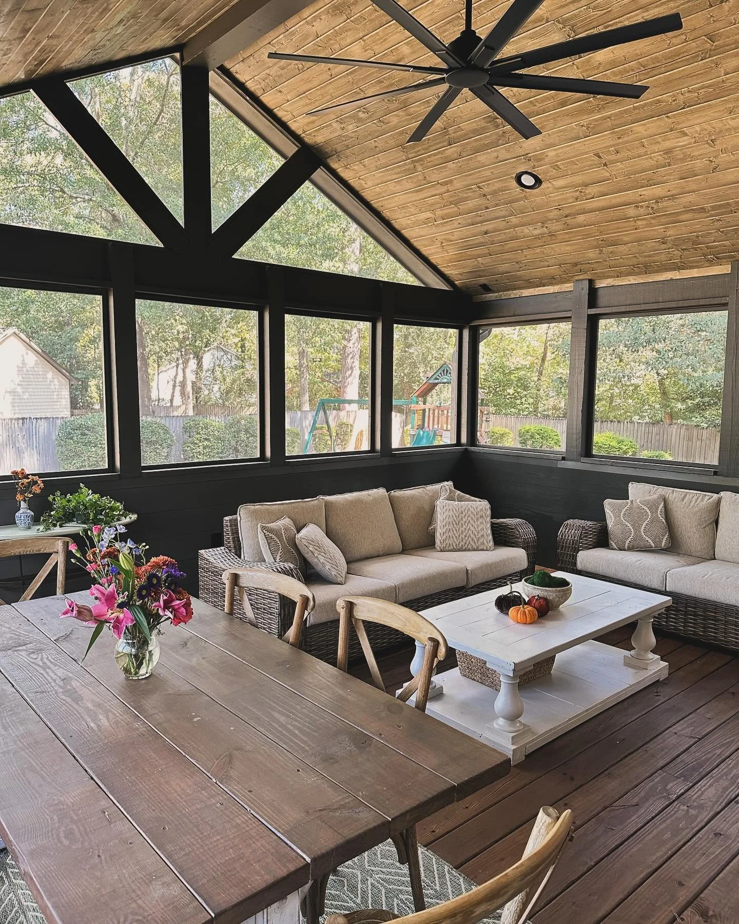 Looking for the perfect spot to go when there is suddenly a beautiful 65 and sunny day in February? We can help you make that a reality for your home! 

We love doing additions like this screened in porch, decks, and garages. 

If you have a dream to
