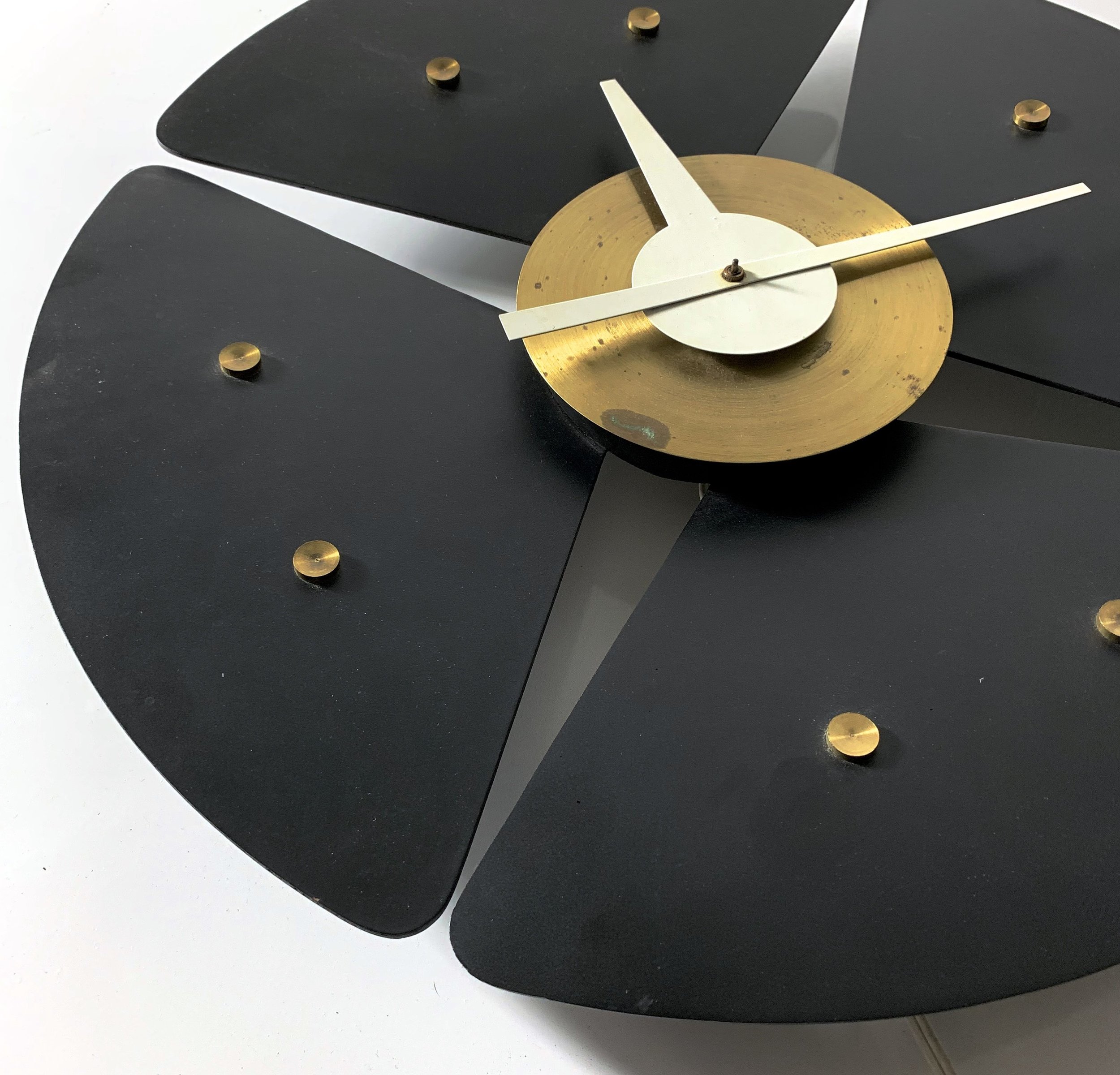 George Nelson for Howard Miller Paddle Clock, circa 1950's George Nelson for Howard Miller Paddle Clock, circa 1950's