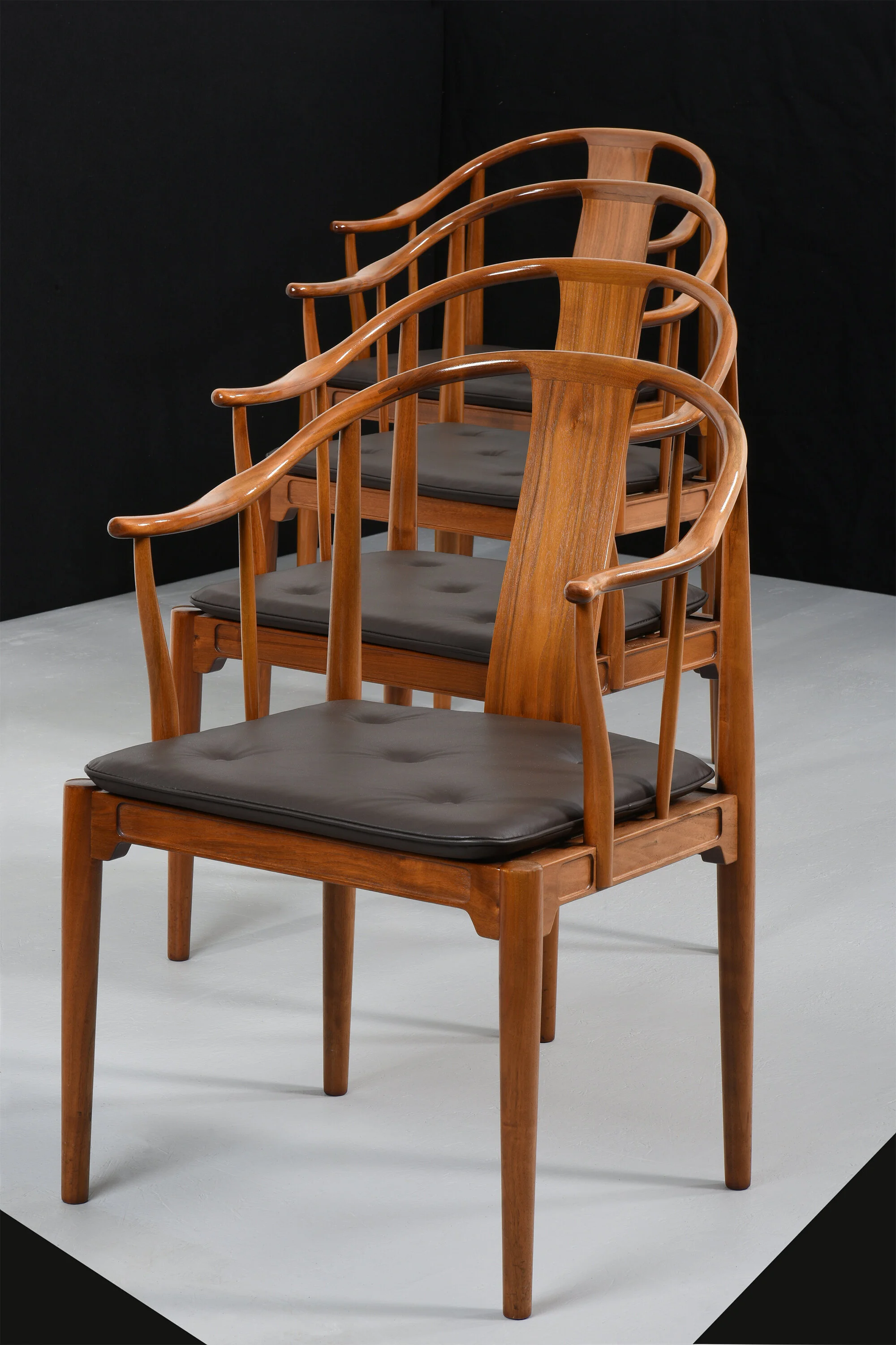 Hans J Wegner for Fritz Hansen China chairs set of four <br/><br