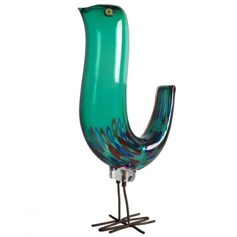 Murano Glass Alessandro Pianon Sculpture Pulcini Bird for Vetreria