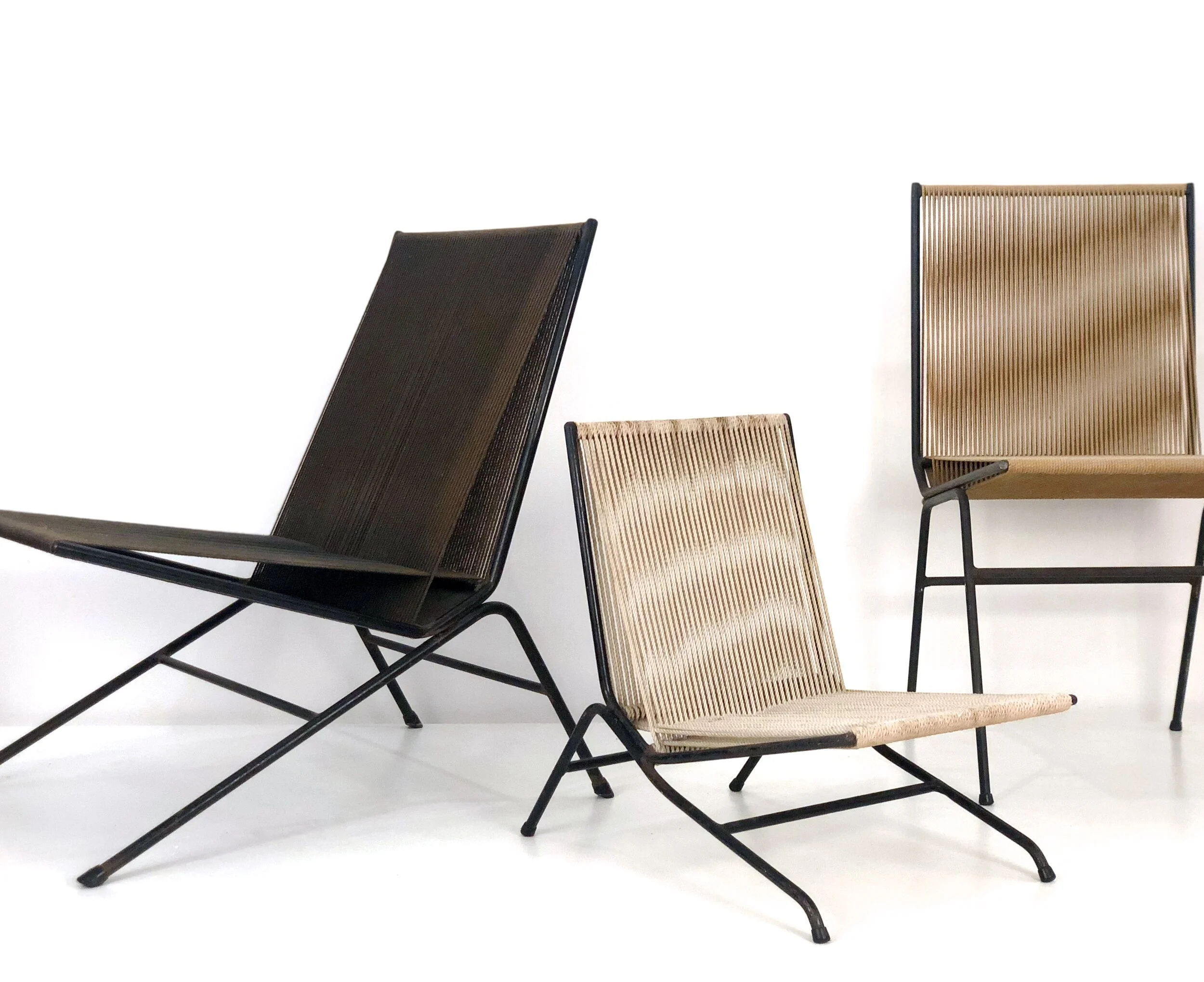 Allan Gould Pair of String Chairs — The S. pace Detroit