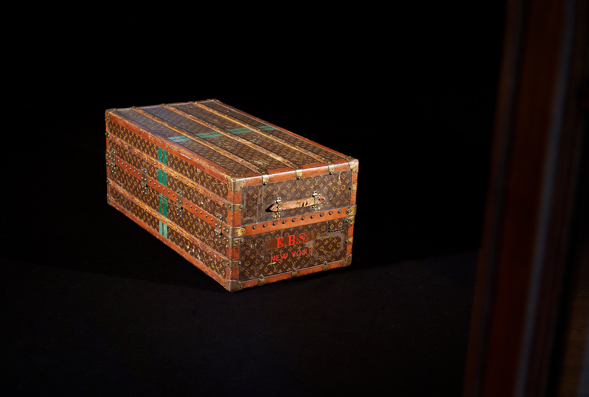 Louis Vuitton orange steamer trunk 1st série