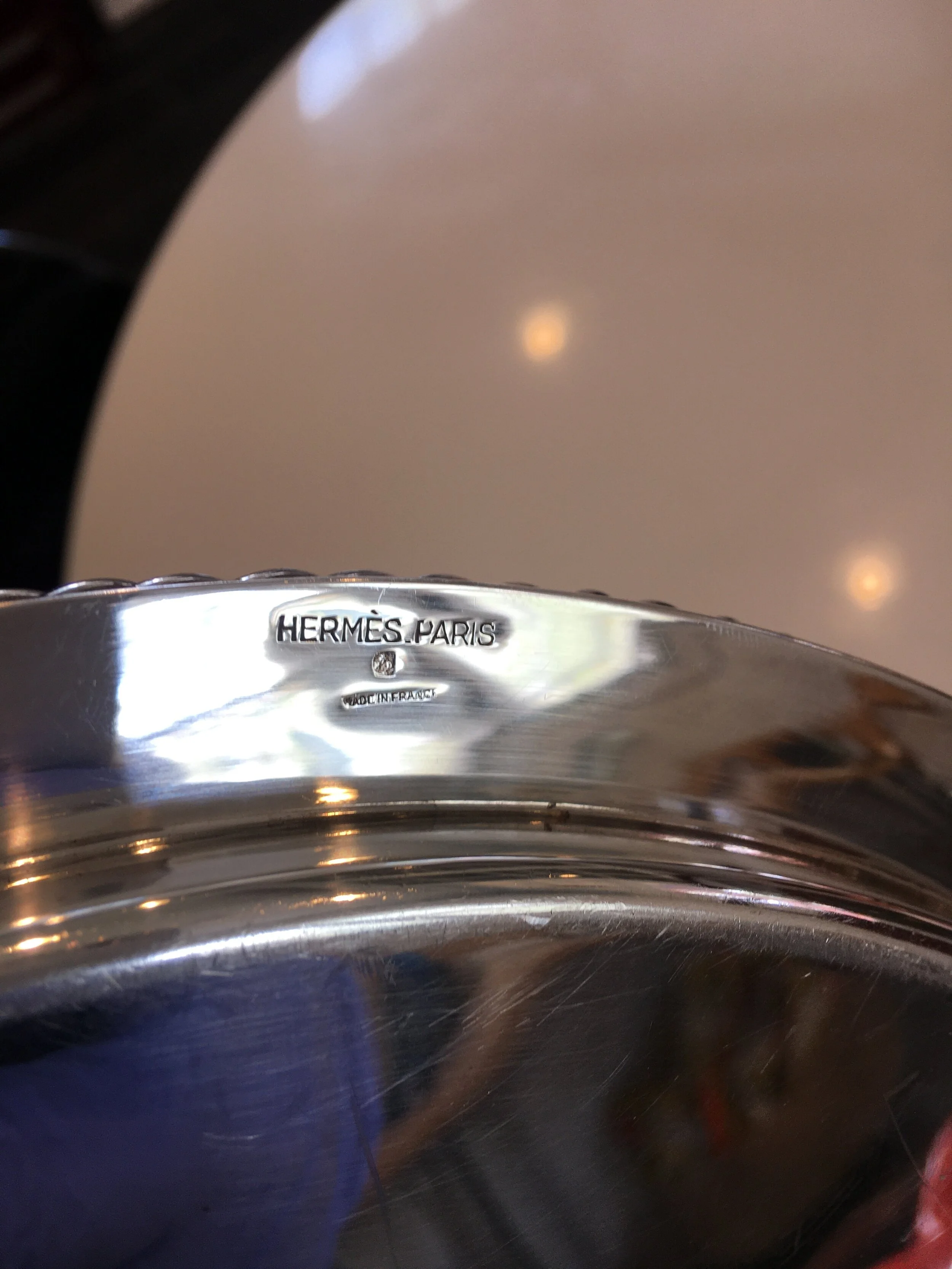 Hermes Serving Tray with Roped Edge Vintage from the 1960s — The S