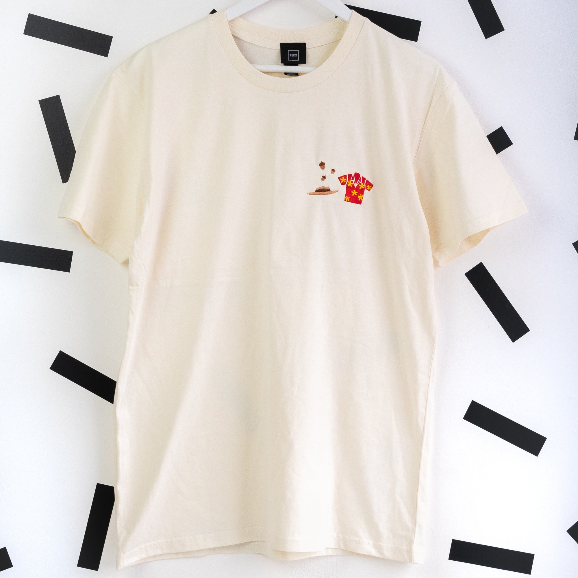 Rescue Rangers Embroidered T-Shirt - Cream - Teeq