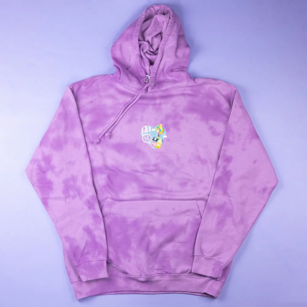 UP Heart Tie Dye Hoodie - Teeq