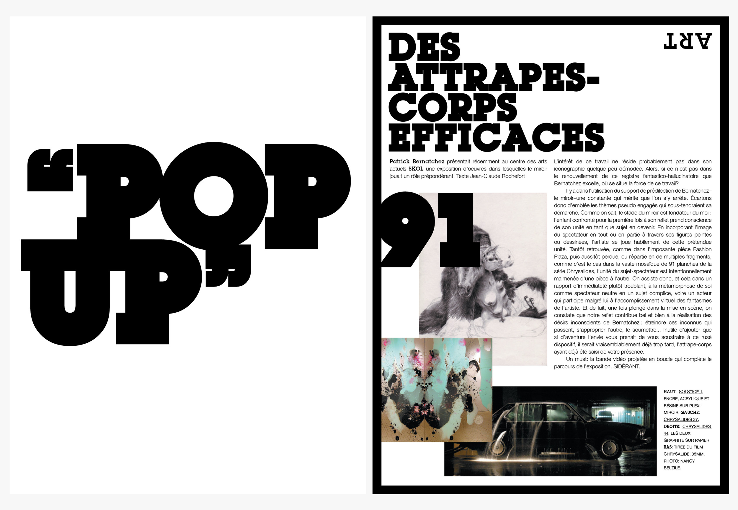 Layouts for Dress to Kill Magazine