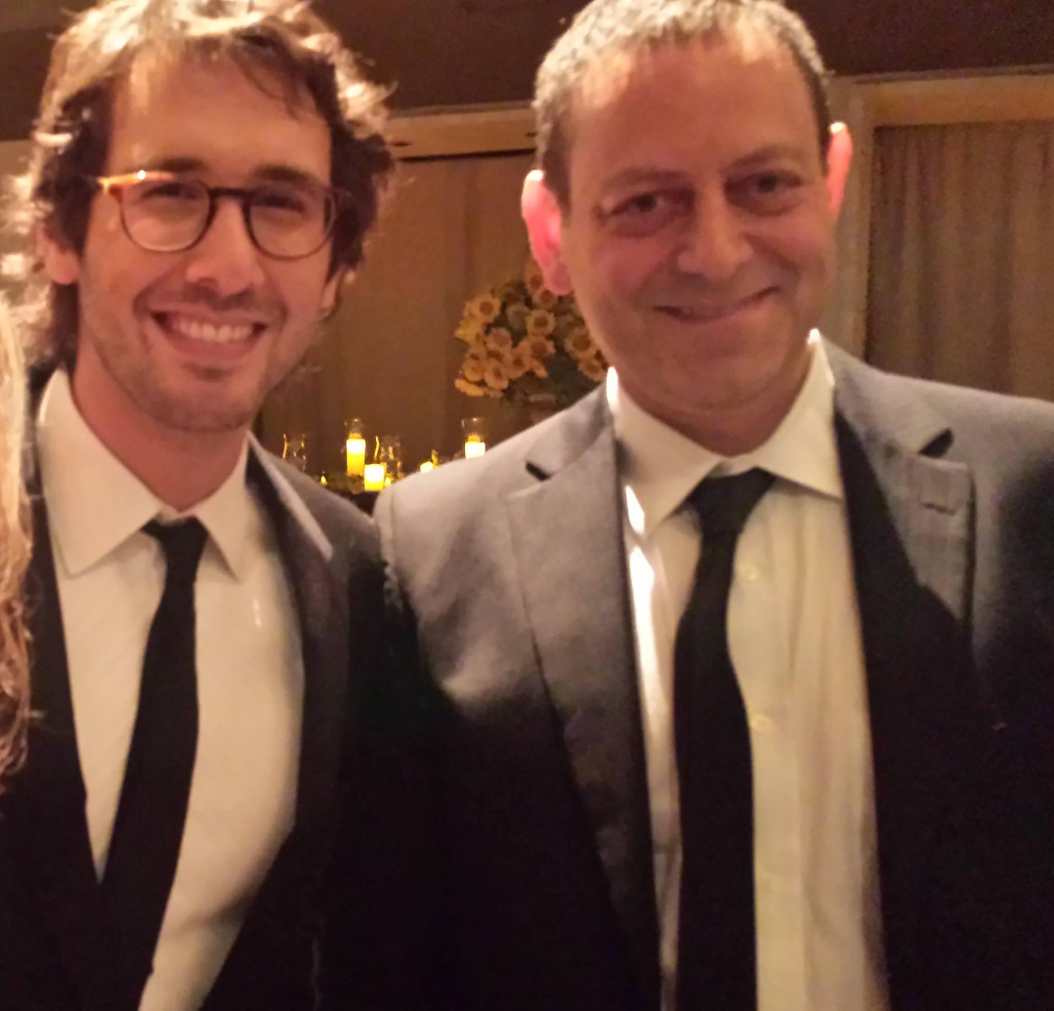 With Josh Groban at the New York Philharmonic gala