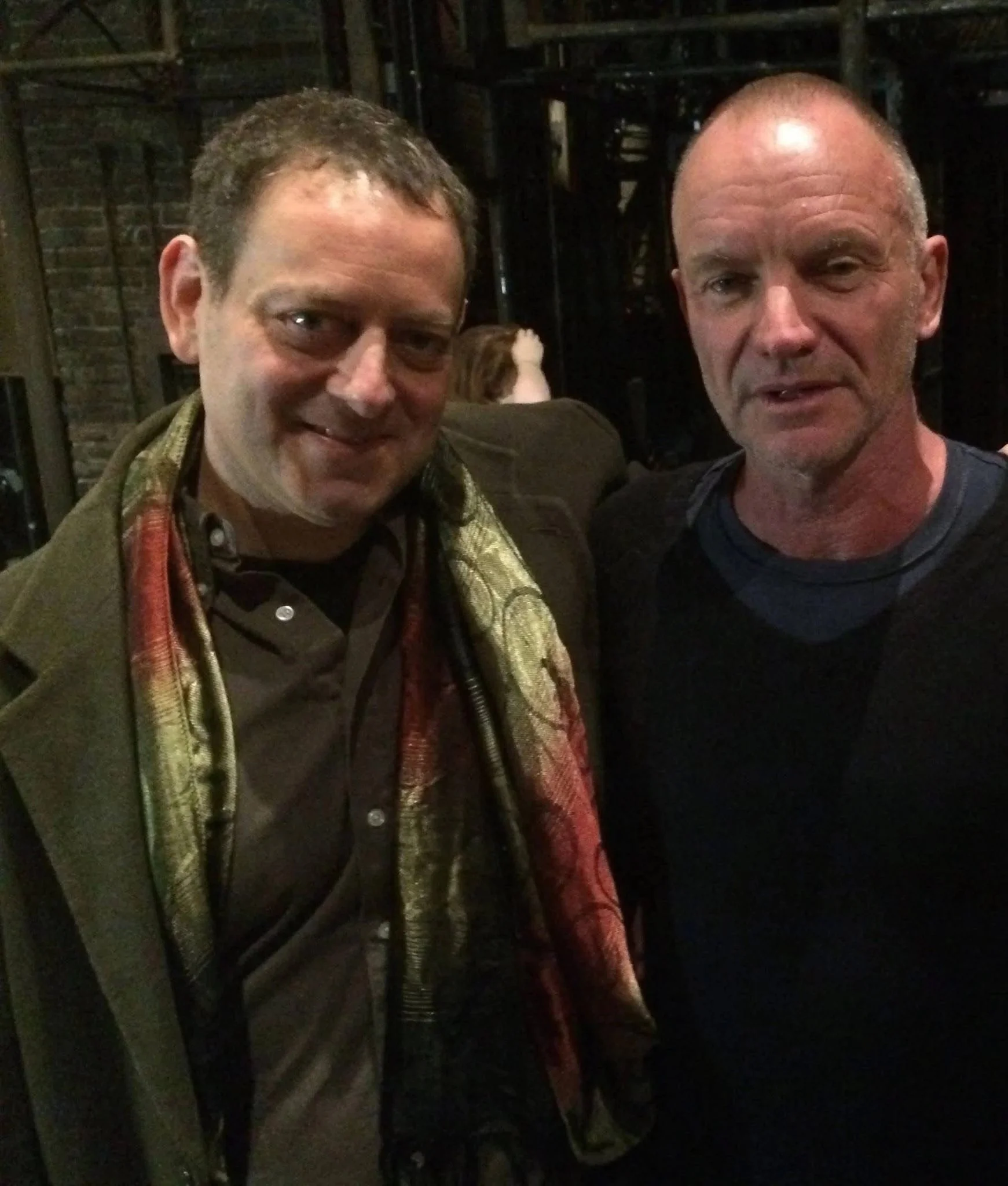 Backstage with Sting