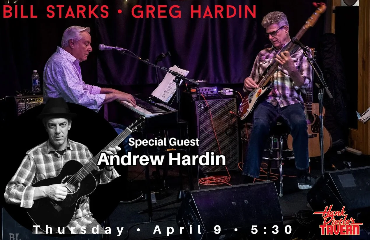 Peace, Love &amp; Boogie Woogie Happy Hour • Bill Starks • Greg Hardin With special guest: Andrew Hardin