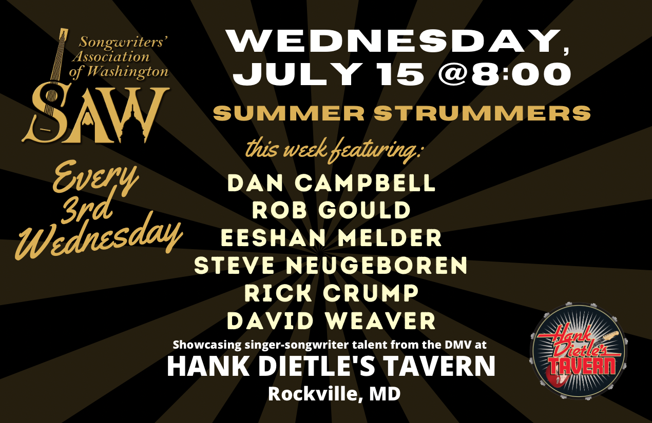 Songwriters Association of Washington (SAW) Showcase  