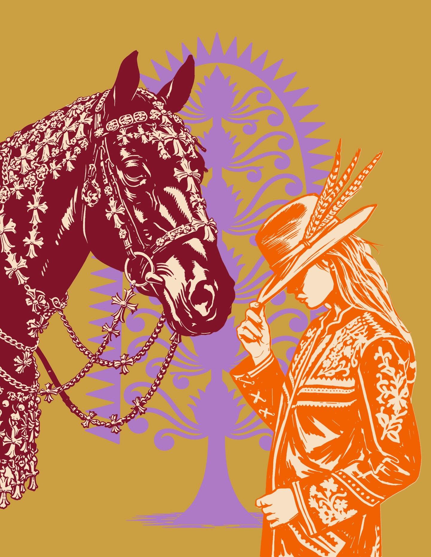 #yearofthehorse #illustrationdaily
