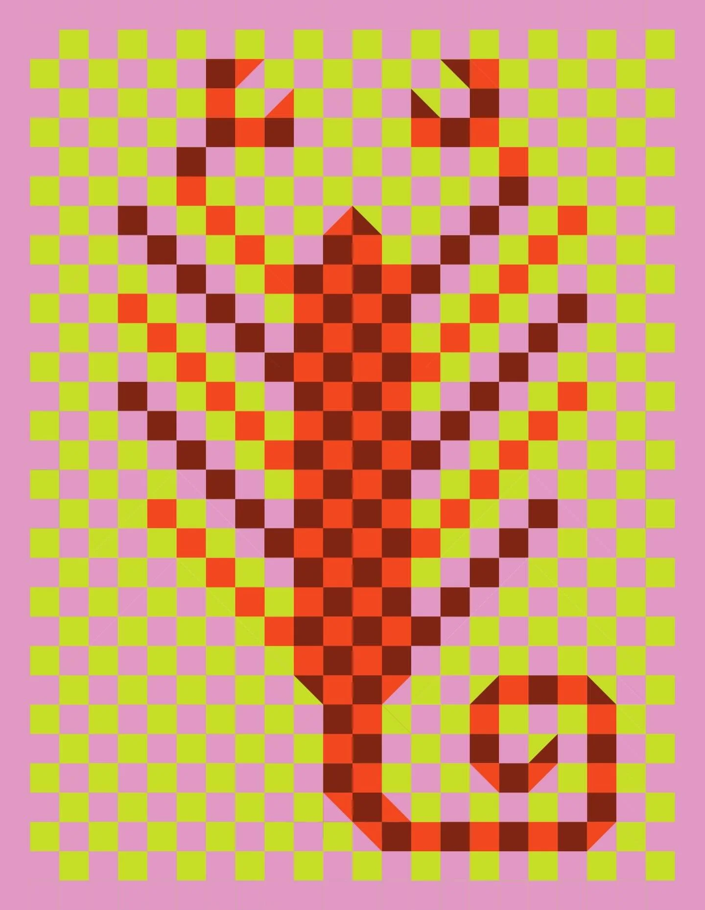 🦂 I painted a wall recently with two scorpions, I&rsquo;m gonna go back and paint over it with these. Which color combo is your favorite? #illustration #pattern #scorpion #drawing