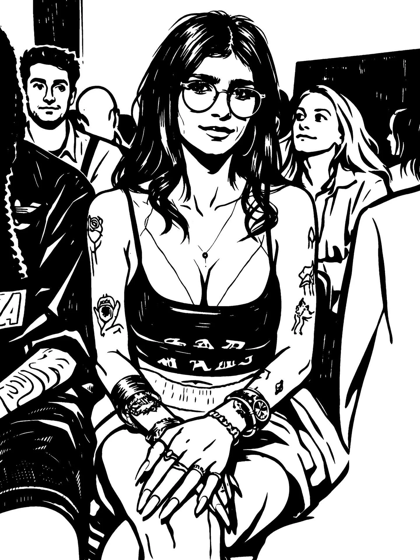 @miakhalifa at Willy Chavarria&rsquo;s recent show in ParisAW 2026 &ldquo;ETERNO&rdquo; #illustration #fashion