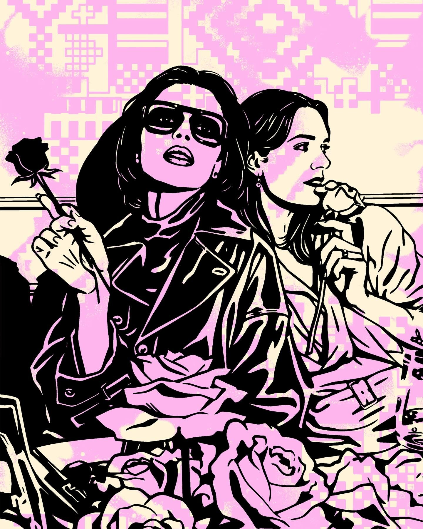 @netaporter x @willychavarria illustrations from photos of the brands launch on #netporter @awengchuol @heathkam @juanaburga @lineisymontero @jackharlow @iambeckyg @juliafox @tovelo