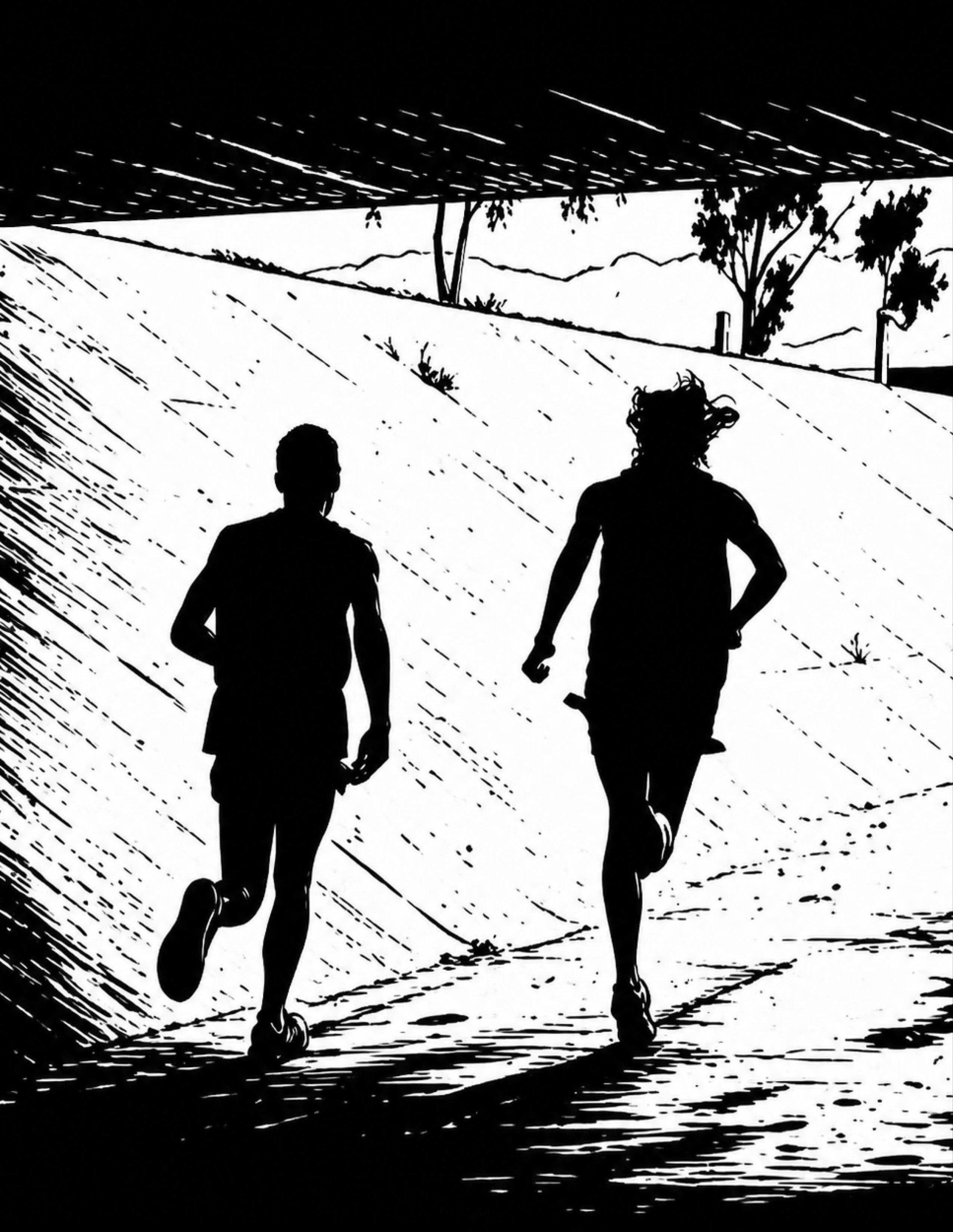 #illustration #running #cycling