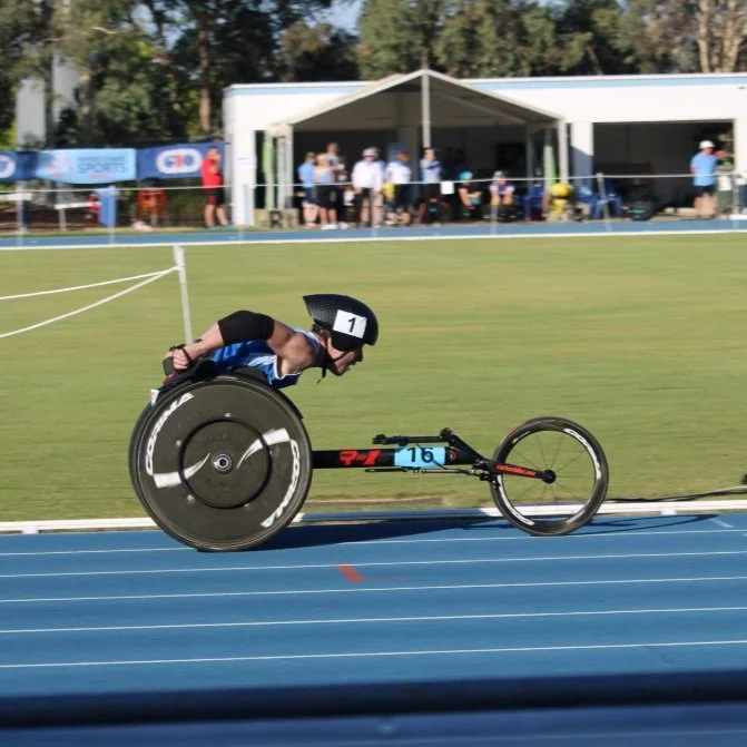Wheelchair racer Jaden seeks stellar time at Runway5