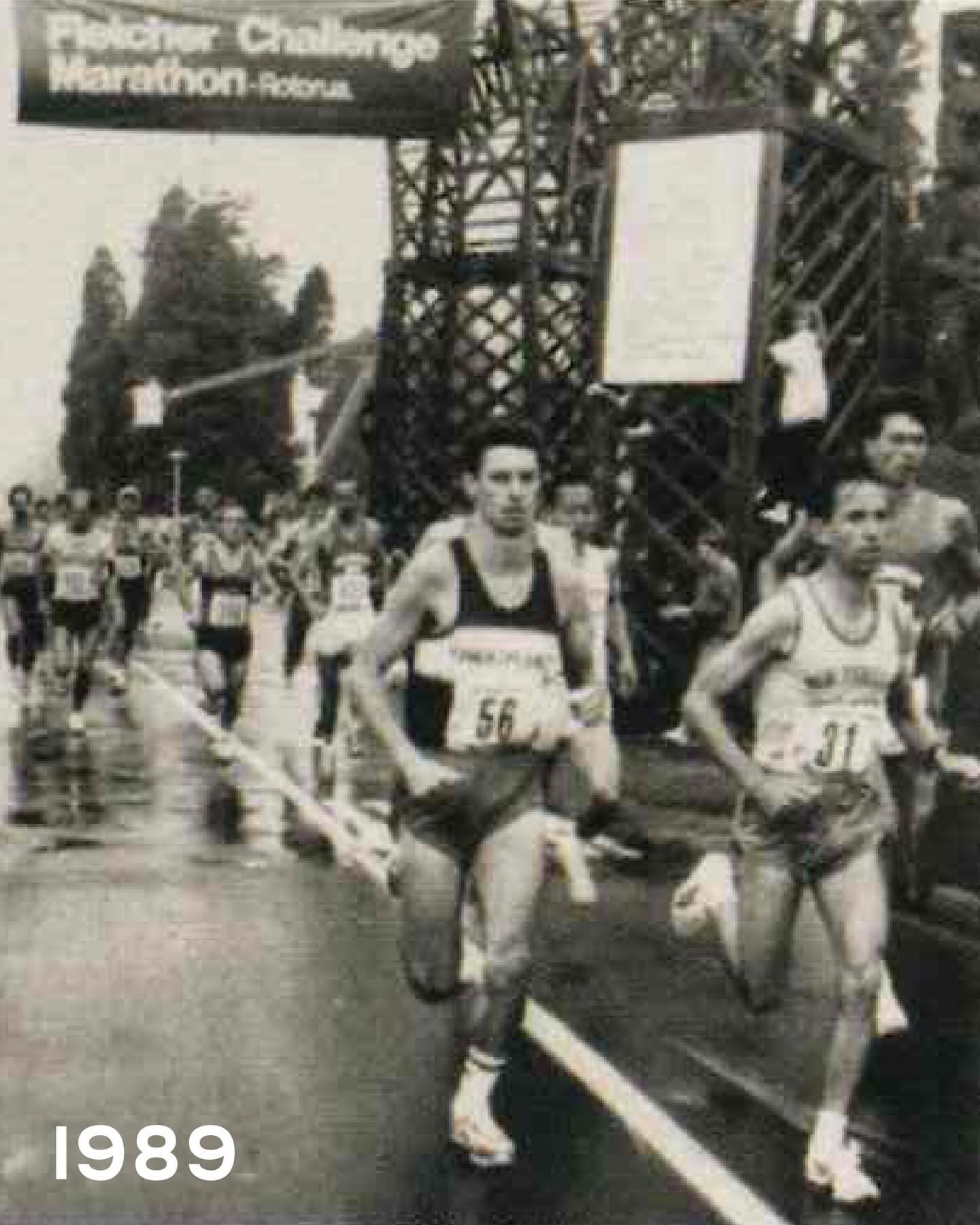 1989 was a landmark year in Rotorua Marathon history.

The event celebrated its 25th running in record-breaking style, with 5,967 starters and 5,859 finishers.

Paul Ballinger claimed the men&rsquo;s title in 2:18:21, while Bernie Portenski won the w