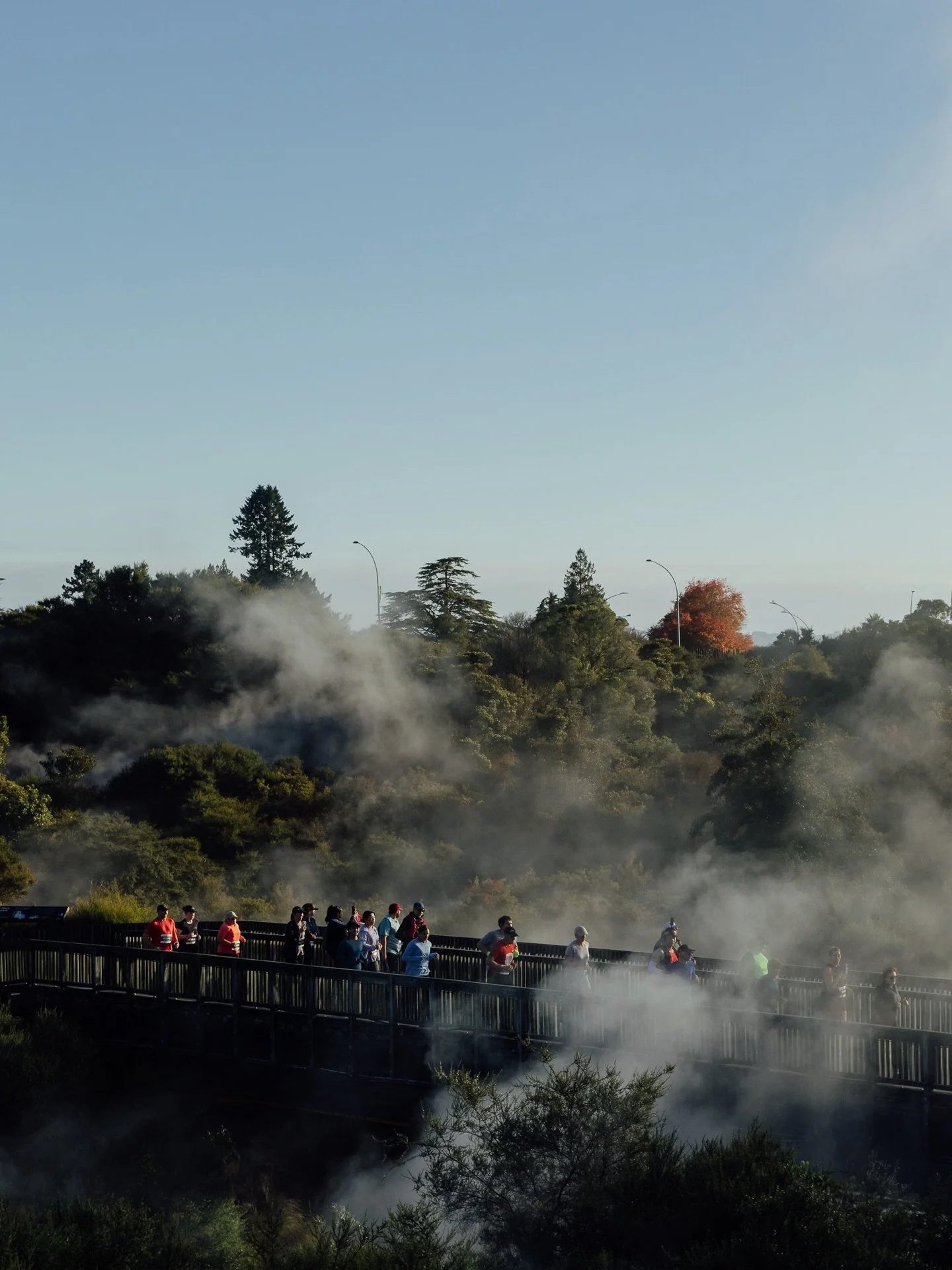 All the beauty that was the 2026 @te_puia 10k 🌲🌫️

From the stunning Pohutu Geyser, to the gorgeous Whakarewarewa Forest - it&rsquo;s beautiful every step of the way 😍

Congratulations to everyone who took on the challenge! 

#rotoruamarathon